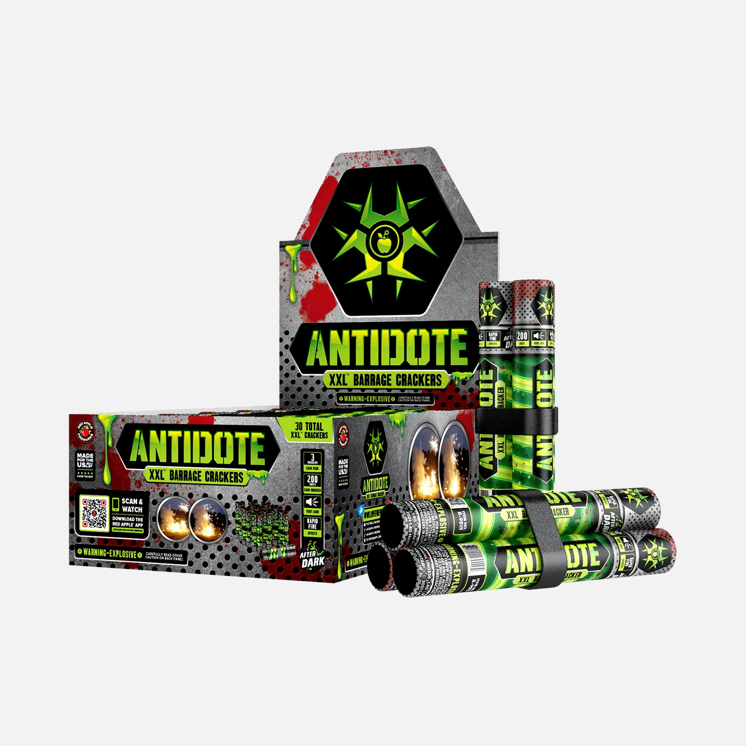 Antidote 200 Shot XXL™ Barrage Crackers - Image 5
