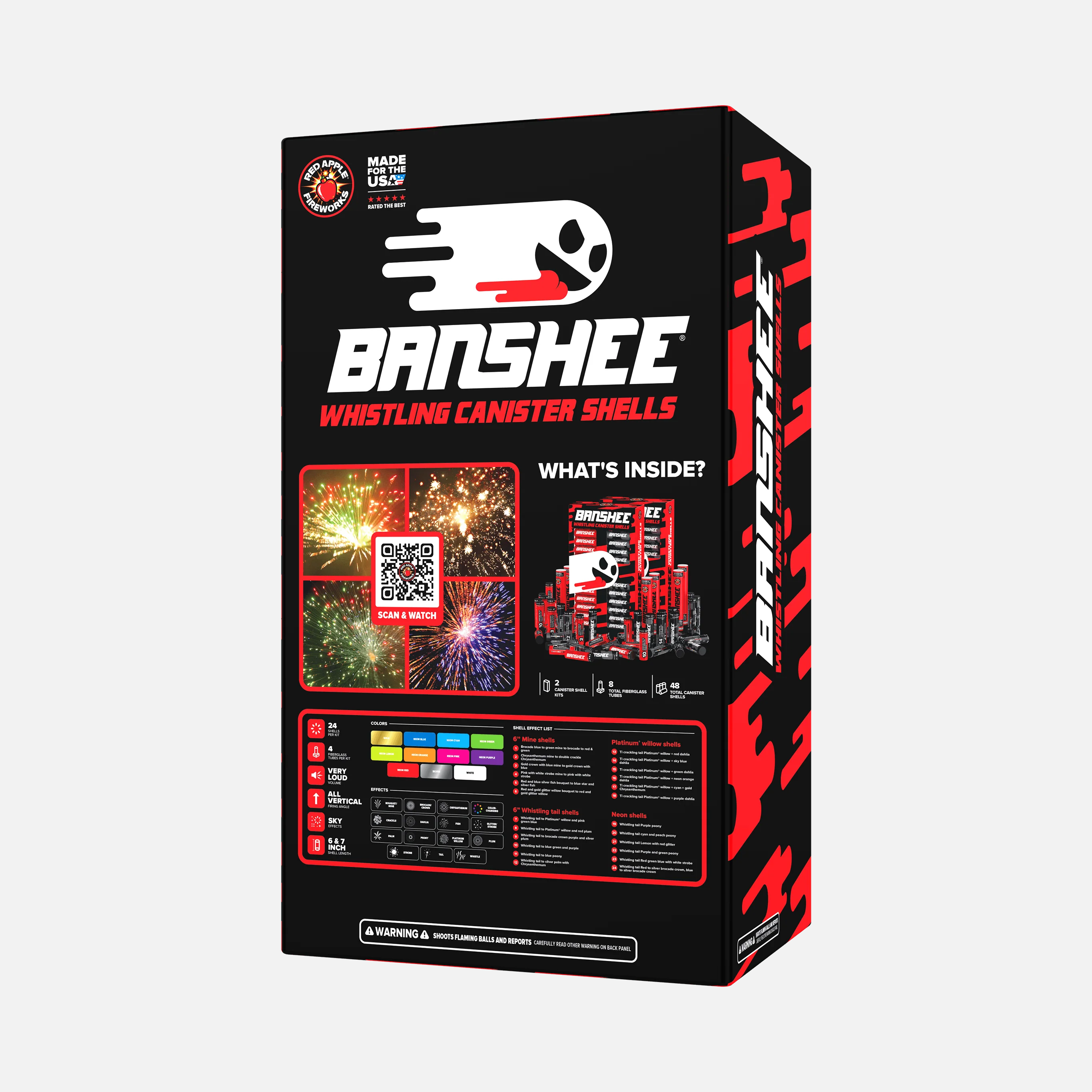 Banshee™ 6 and 7 Inch Whistling Canister Shells - Image 3