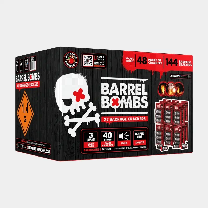 Barrel Bombs® 40 Shot XL® Barrage Crackers - Image 3