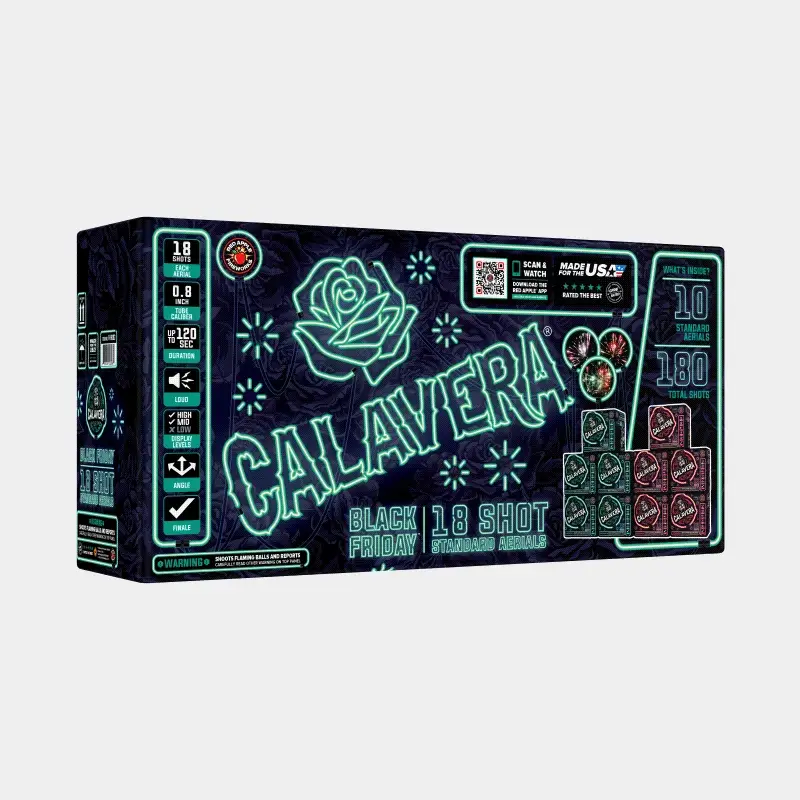 Black Friday Calavera® 18 Shots Standard Aerials - Image 3