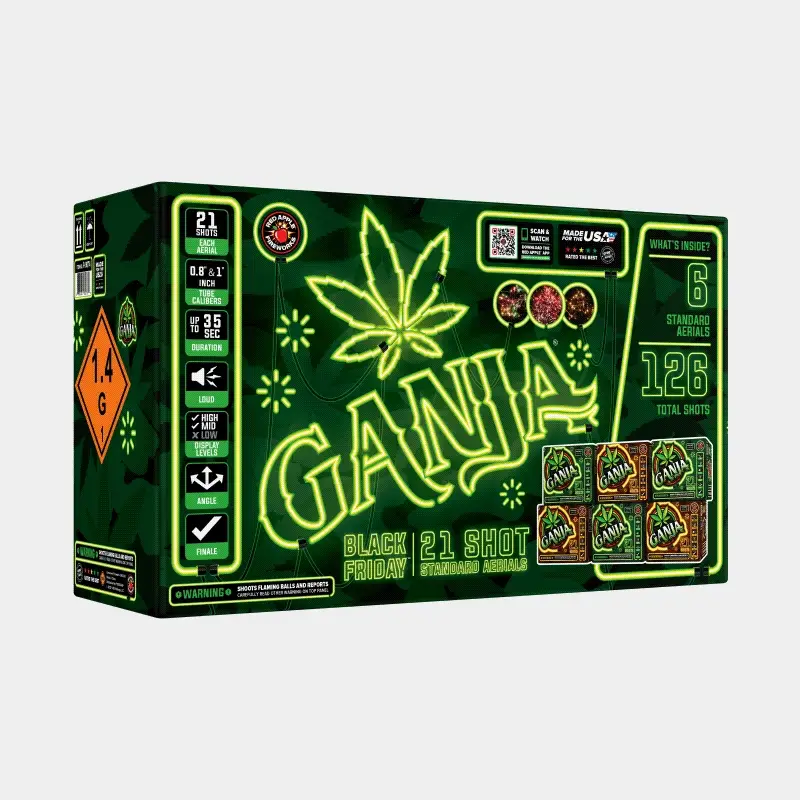 Black Friday Ganja® 21 Shots Standard Aerials - Image 3