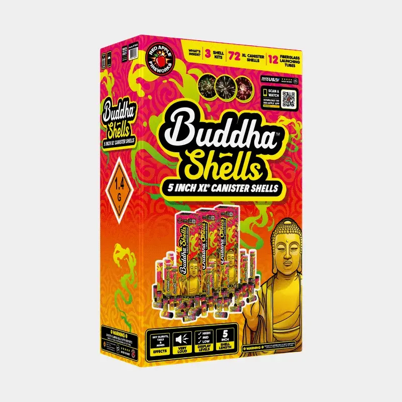 Buddha® Shells 24 Shot 5" XL® Canister Shells - Image 3