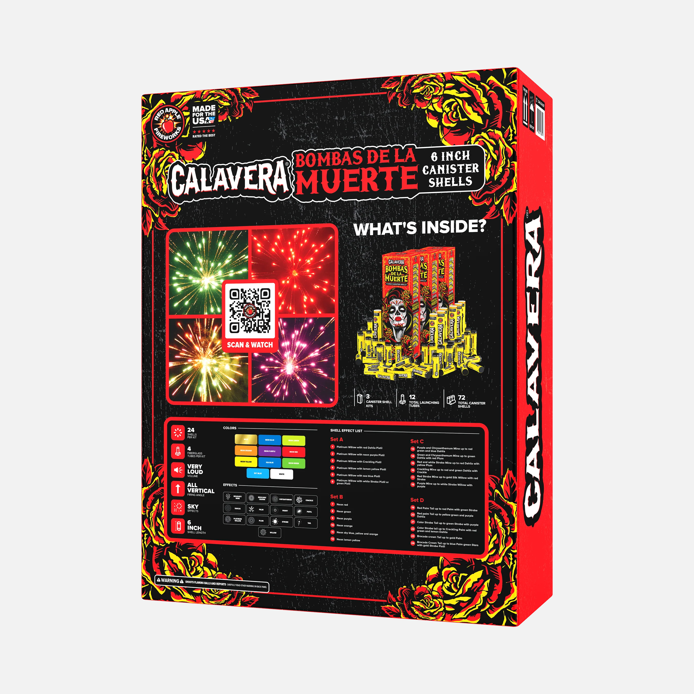 Calavera® Bombas De La Muerte⢠6 Inch Canister Shells - Image 3