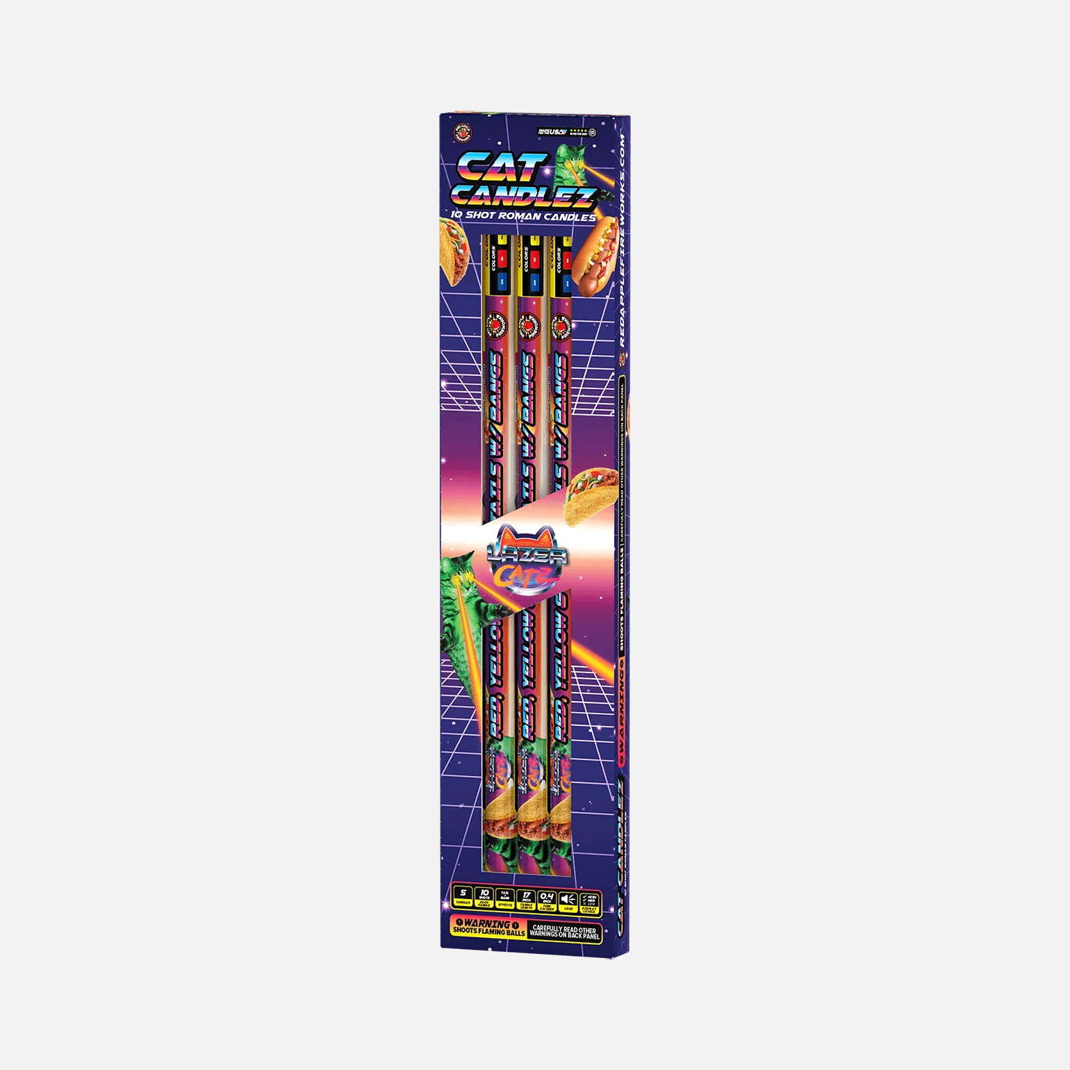 Cat Candlez™ 10 Shots Roman Candles - Image 5