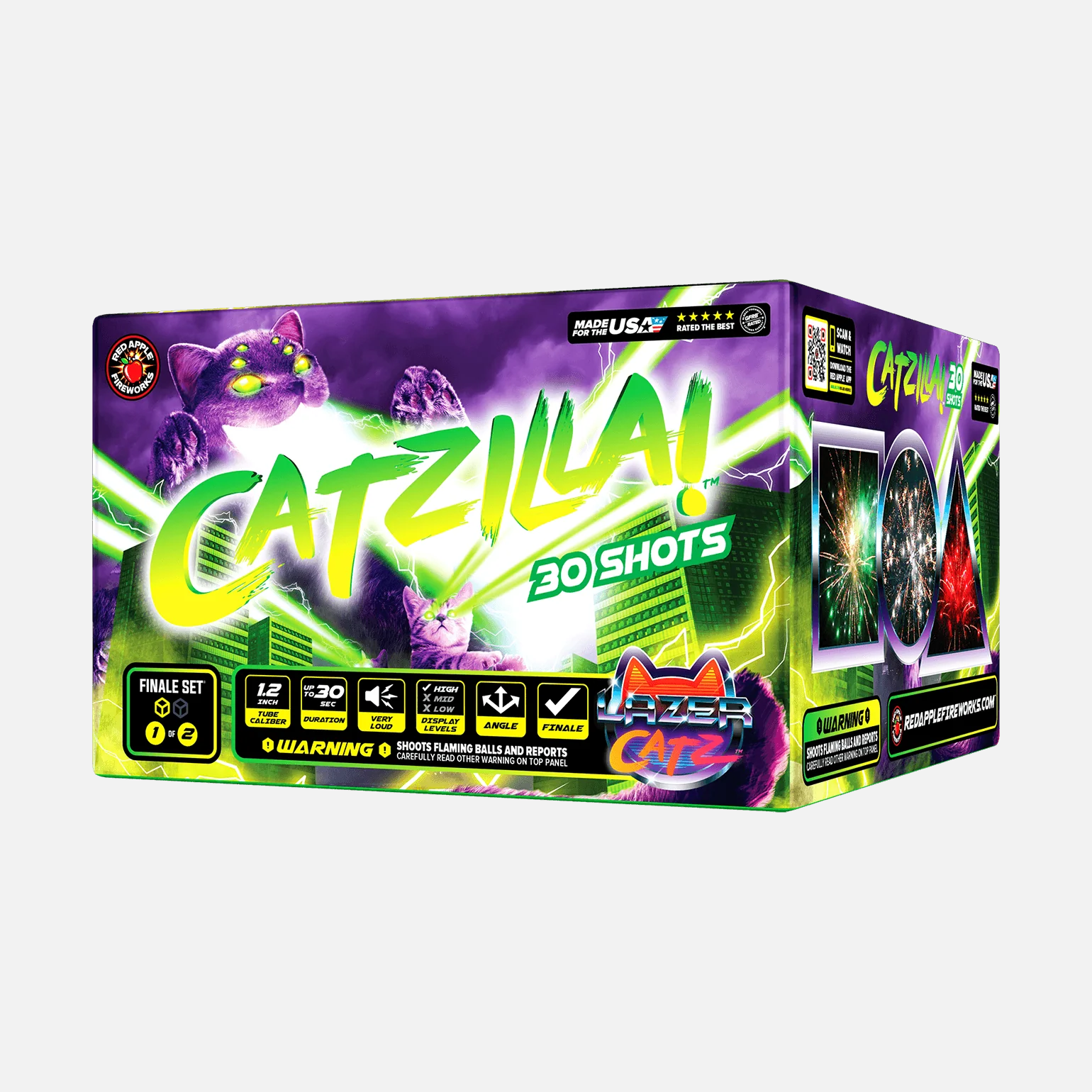 Cattack!™ 60 Shots XL® Aerial Finale Set® - Image 5