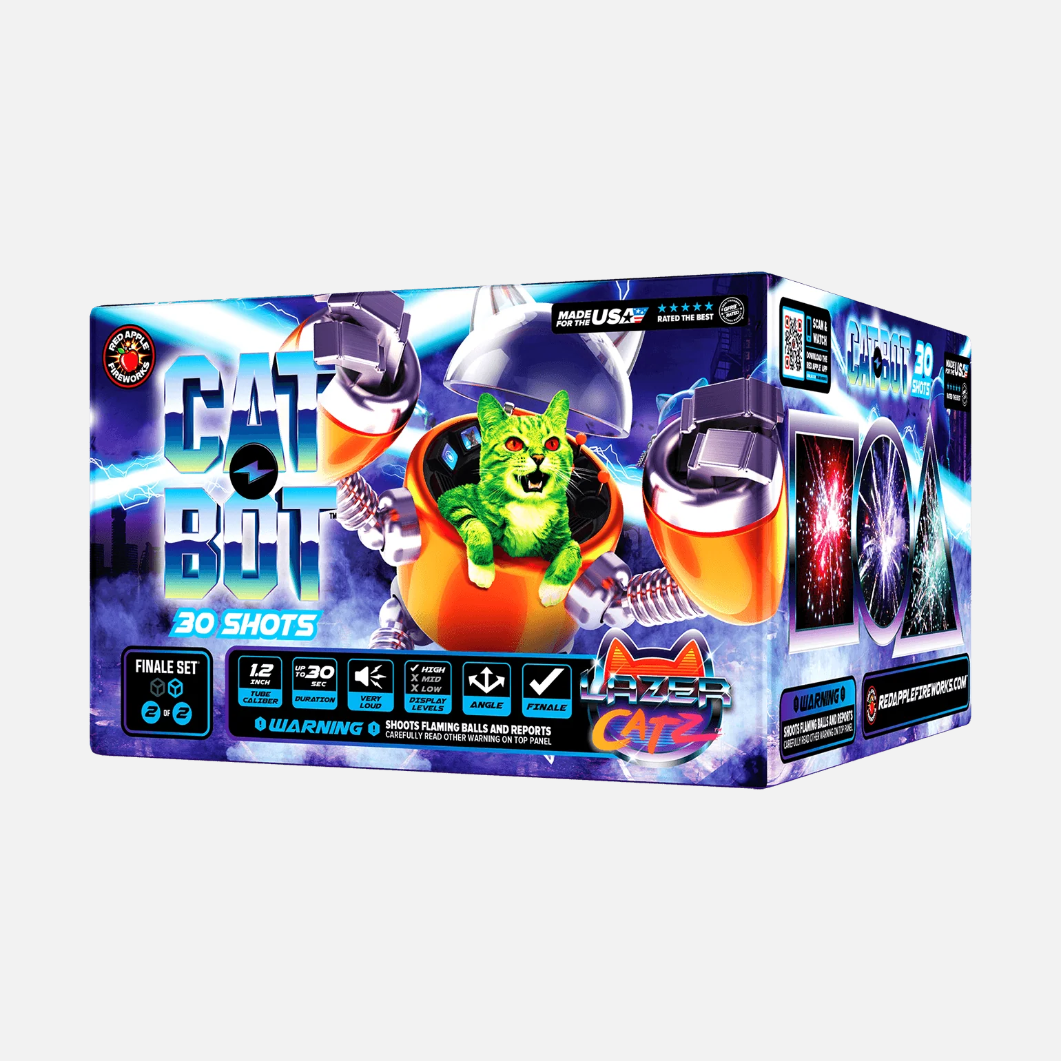 Cattack!™ 60 Shots XL® Aerial Finale Set® - Image 6