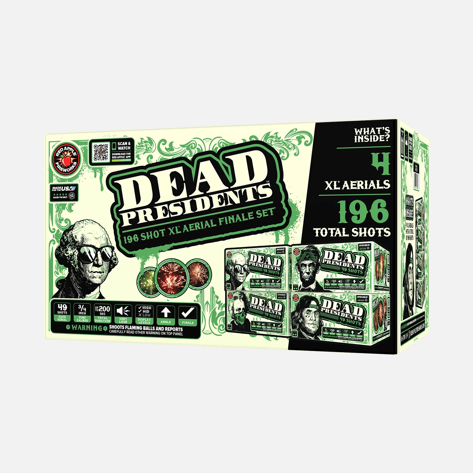 Dead Presidents⢠196 Shot XL® Aerial Finale Set®