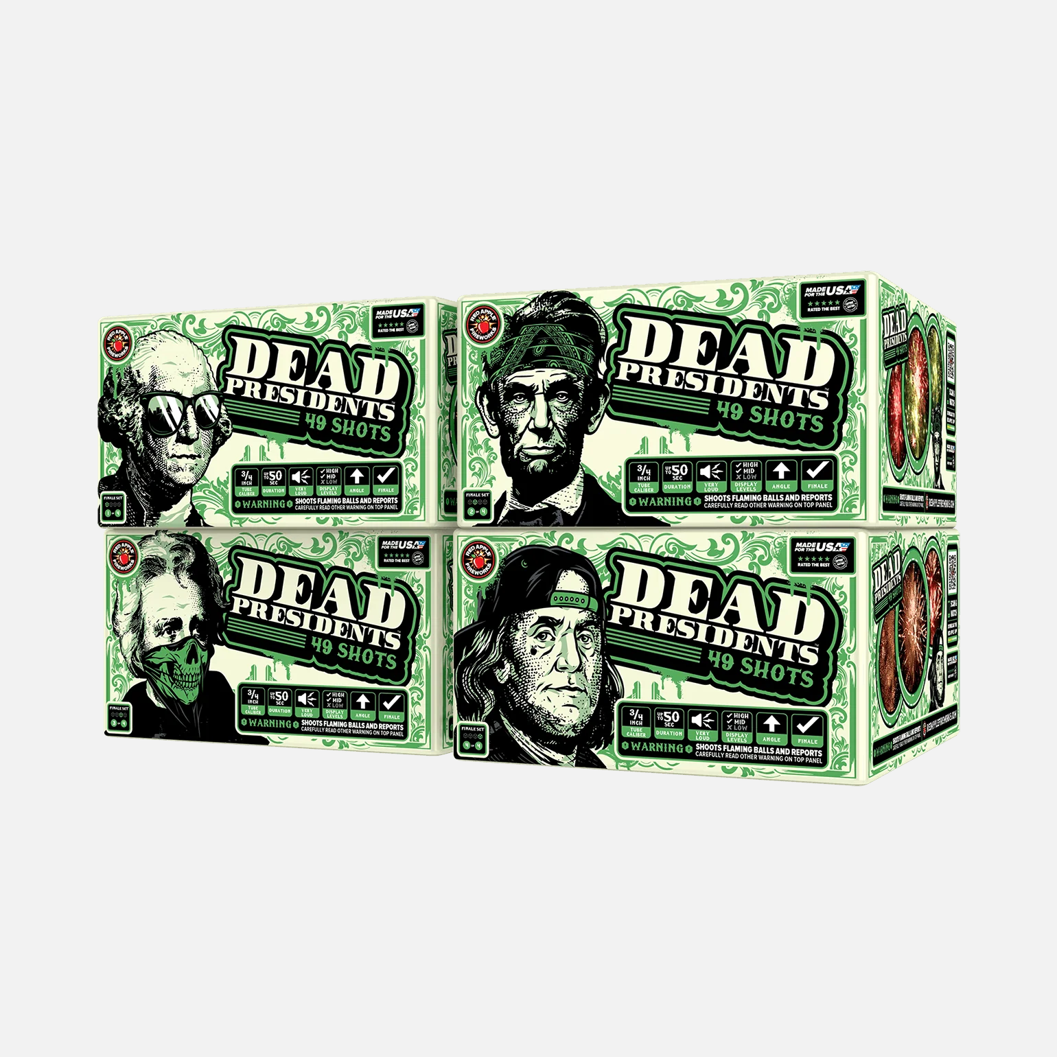 Dead Presidents⢠196 Shot XL® Aerial Finale Set® - Image 4