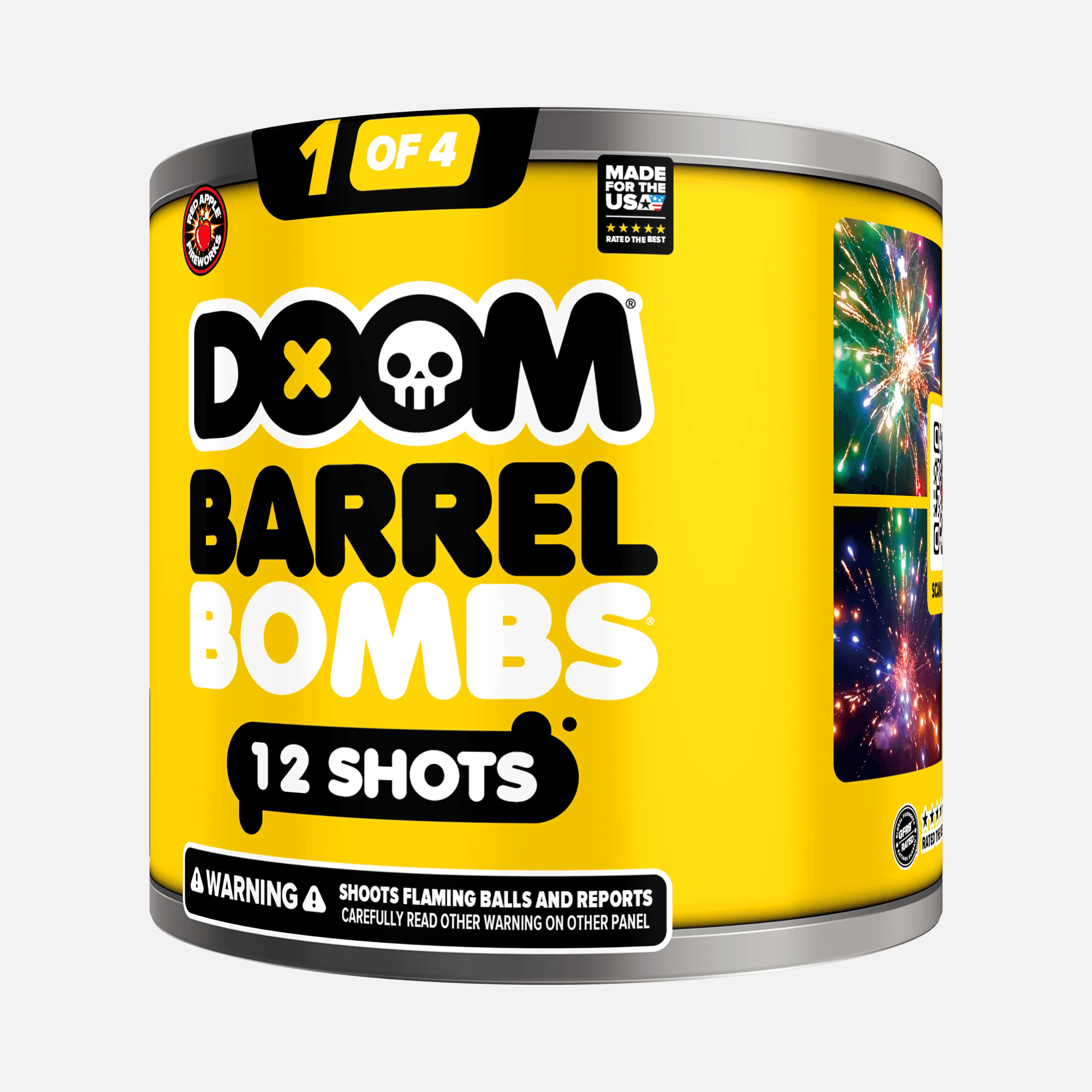 DOOM® Barrel Bombs® 48 Shot Standard Aerial Finale Sets® - Image 4