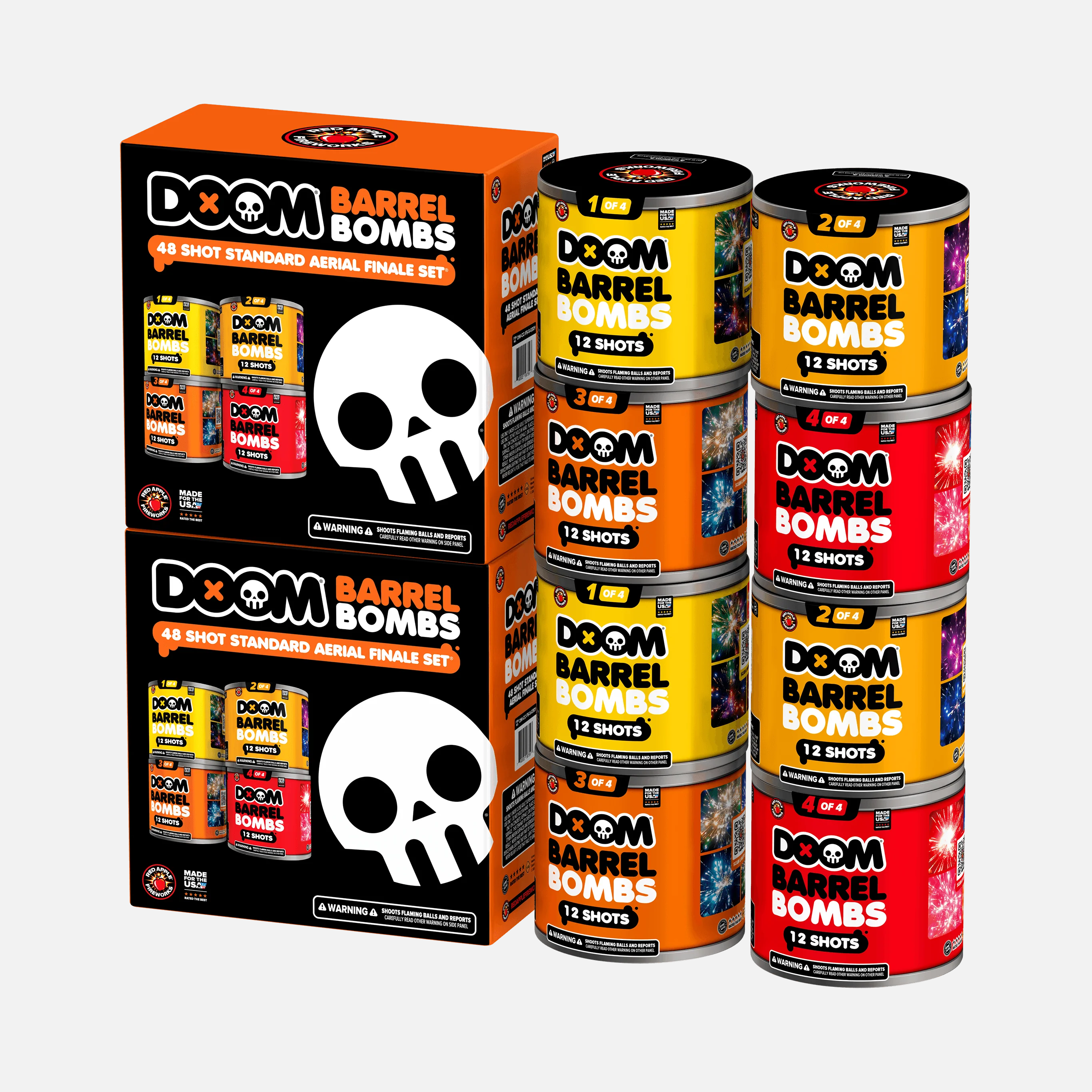 DOOM® Barrel Bombs® 48 Shot Standard Aerial Finale Sets® - Image 5