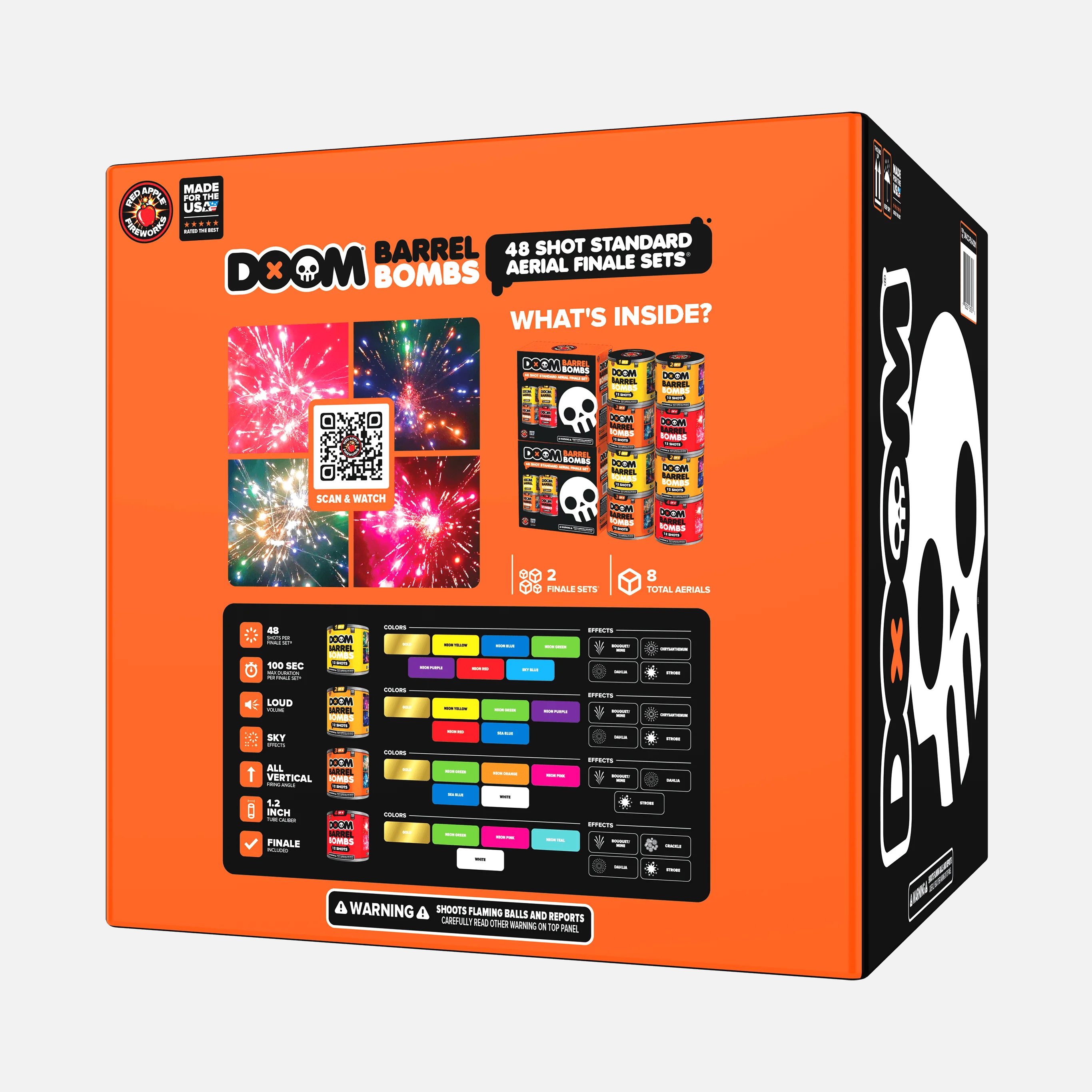 DOOM® Barrel Bombs® 48 Shot Standard Aerial Finale Sets® - Image 6