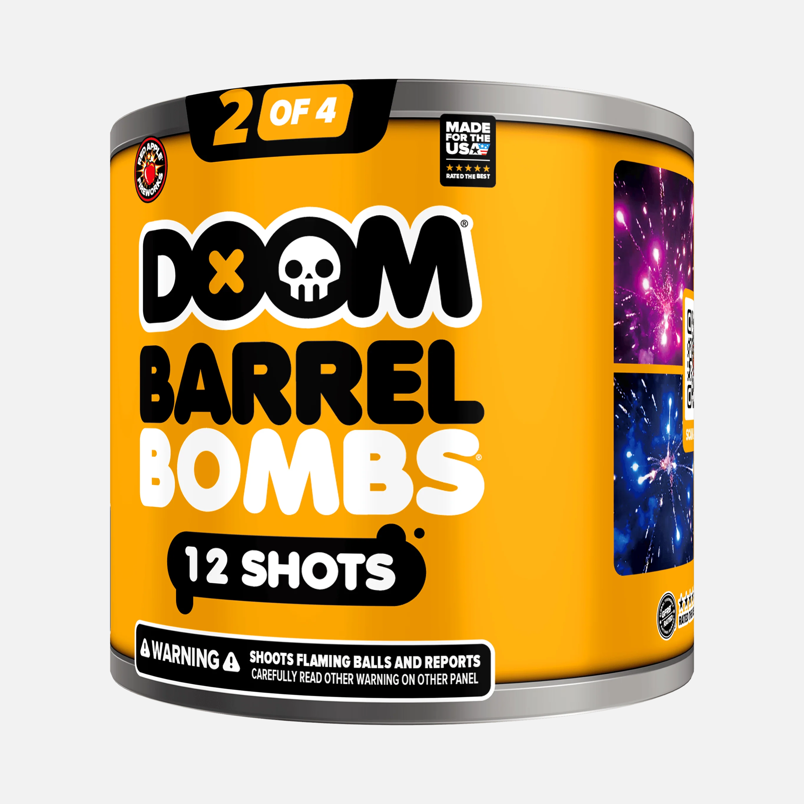 DOOM® Barrel Bombs® 48 Shot Standard Aerial Finale Sets® - Image 7