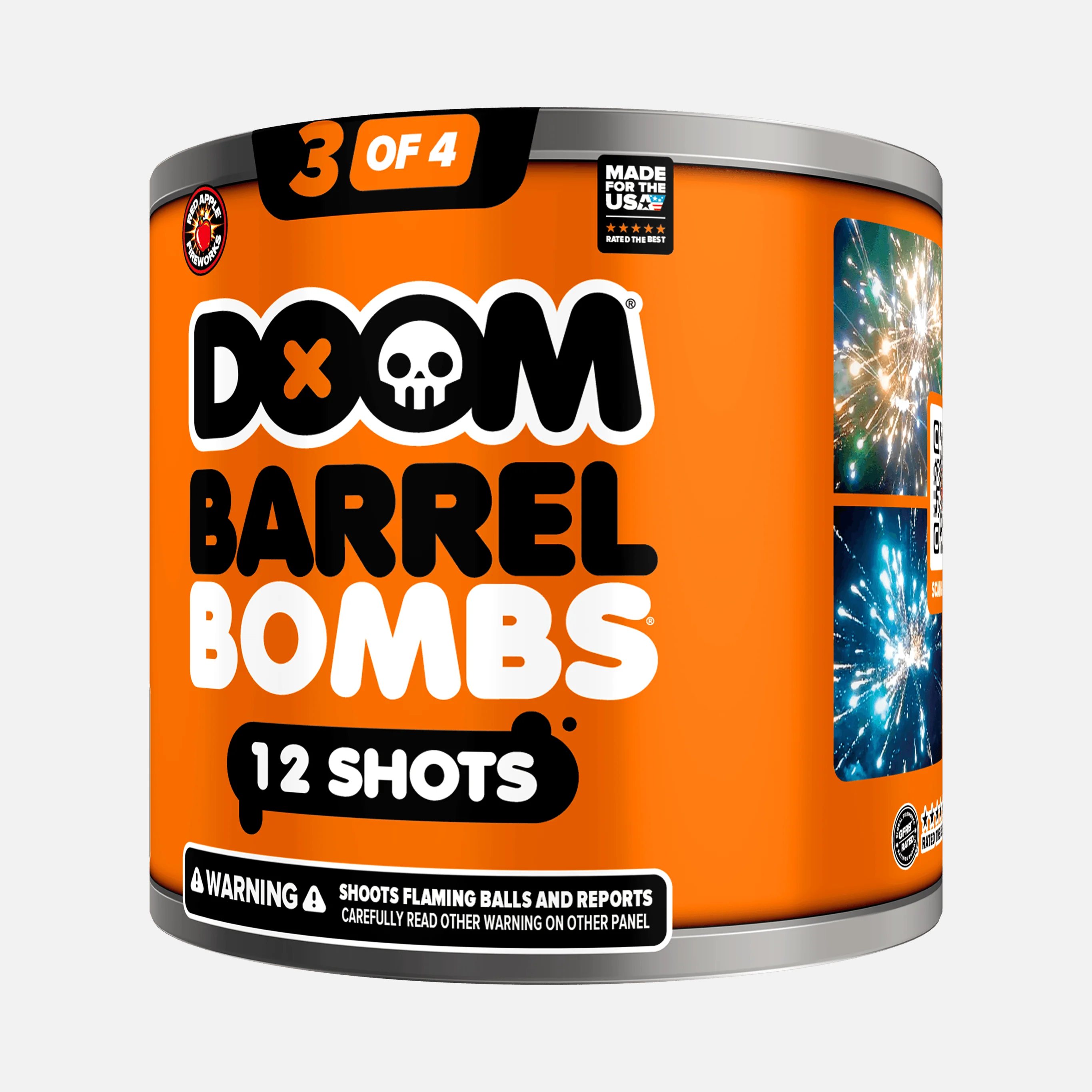DOOM® Barrel Bombs® 48 Shot Standard Aerial Finale Sets® - Image 8