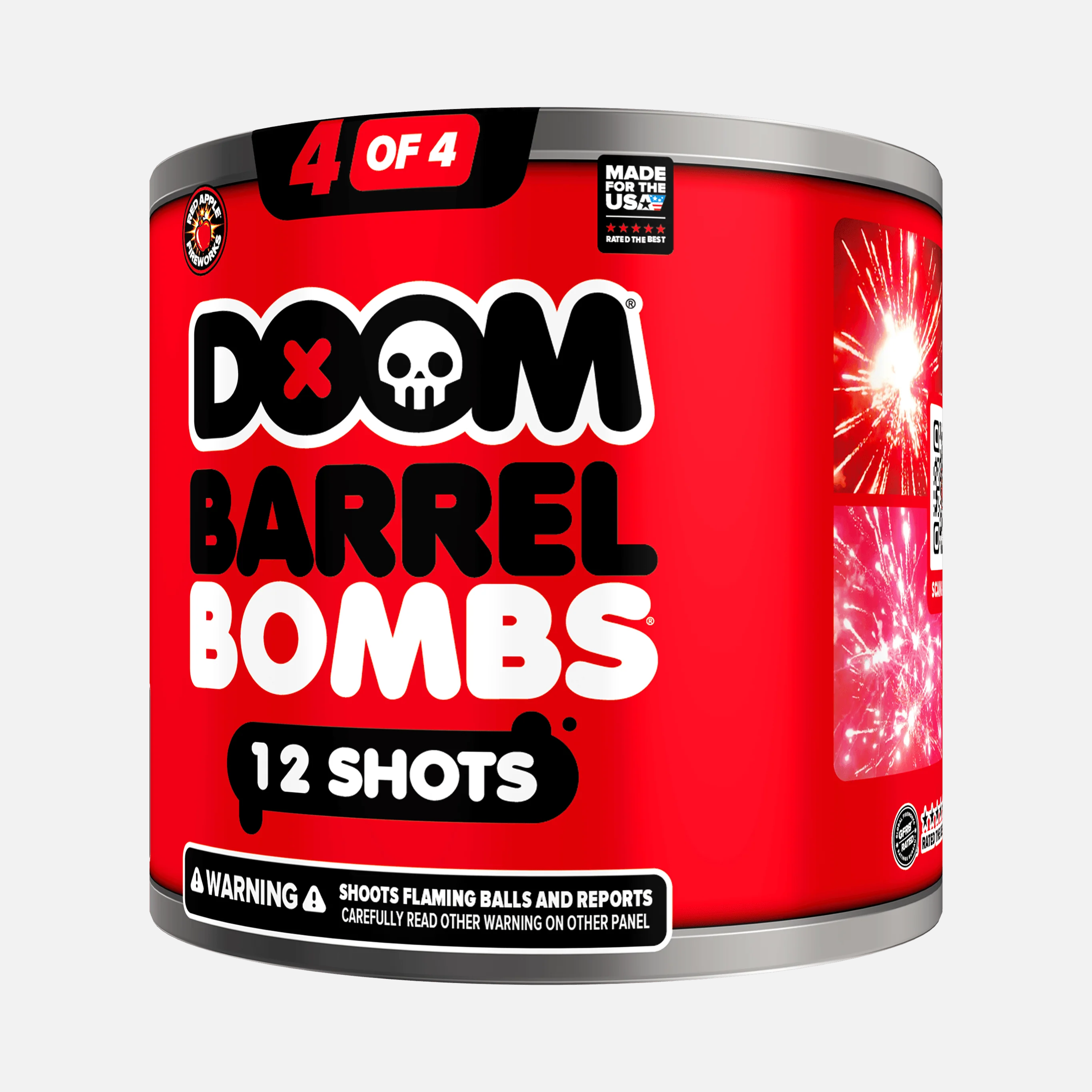 DOOM® Barrel Bombs® 48 Shot Standard Aerial Finale Sets® - Image 9
