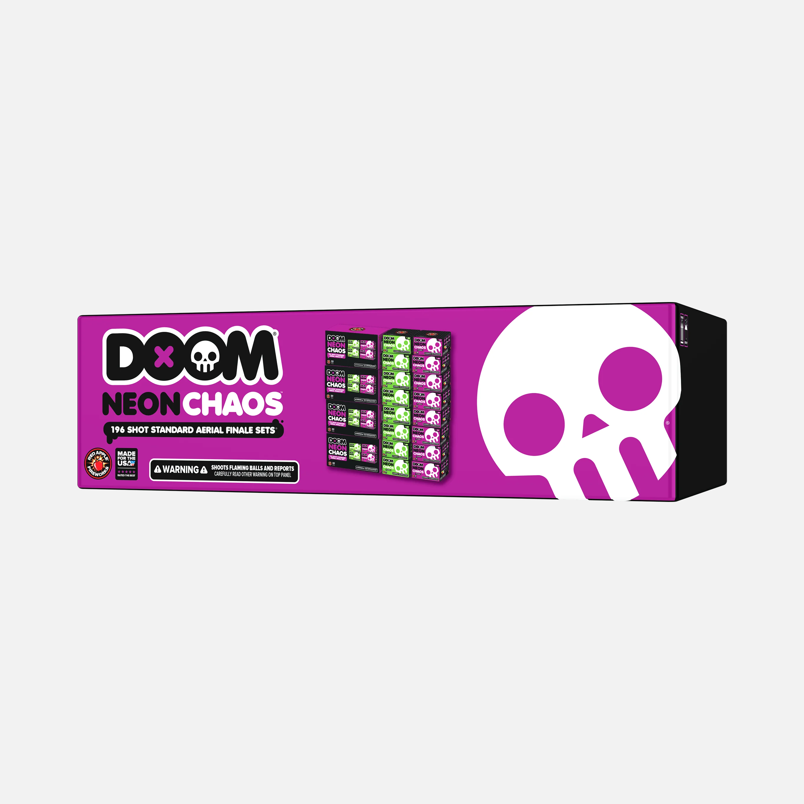 DOOM® Neon Chaos⢠196 Shots Standard Aerial Finale Sets®