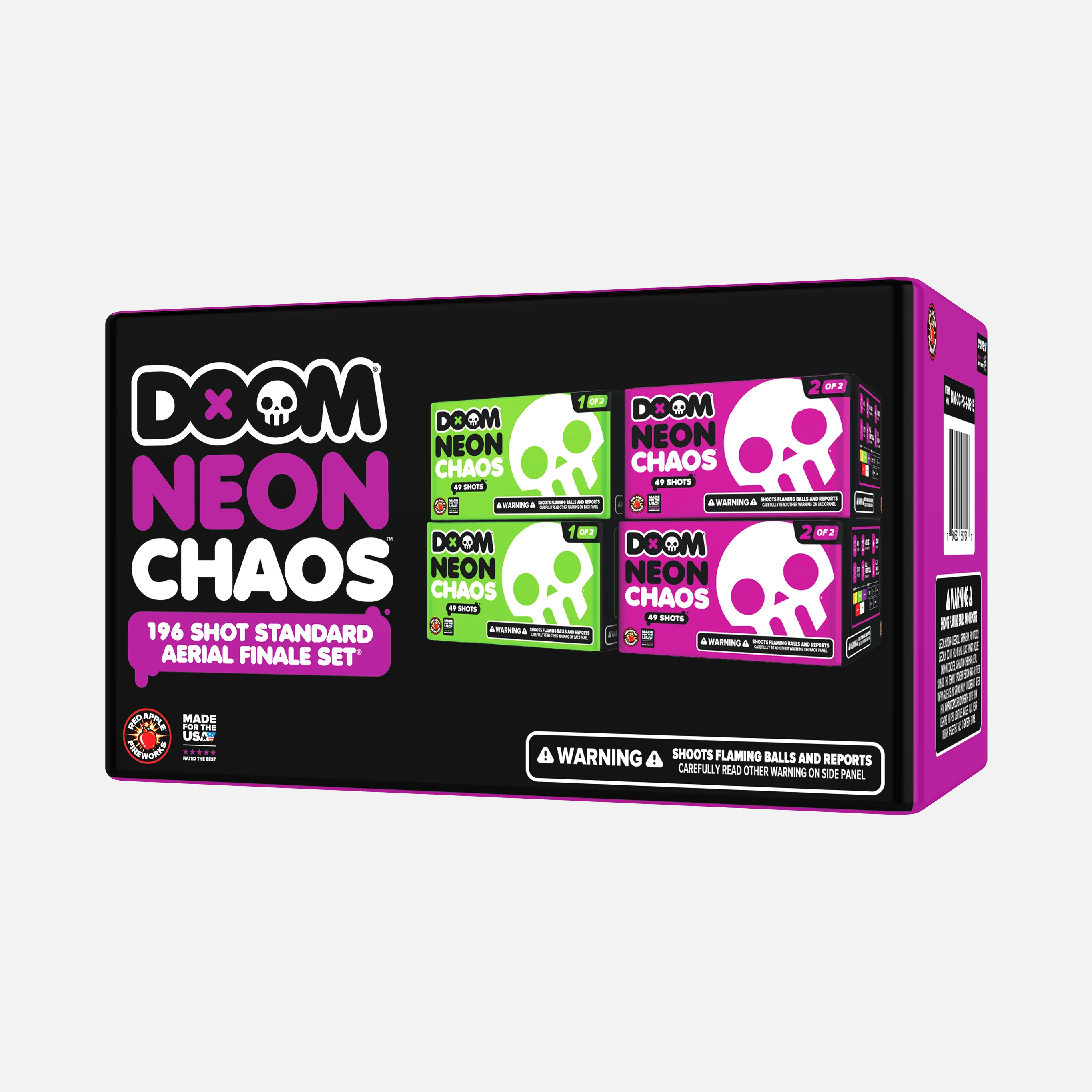 DOOM® Neon Chaos⢠196 Shots Standard Aerial Finale Sets® - Image 5