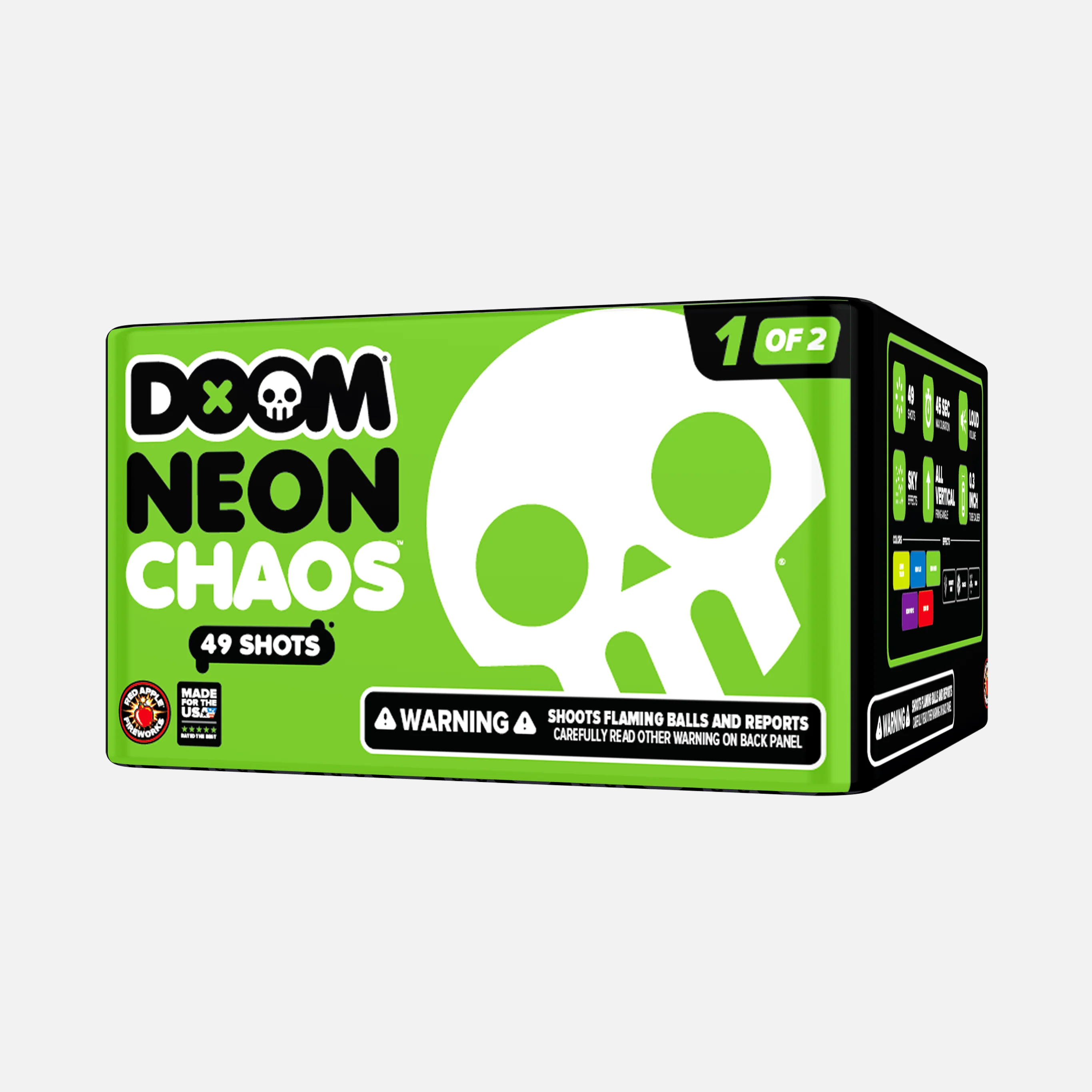 DOOM® Neon Chaos⢠196 Shots Standard Aerial Finale Sets® - Image 6