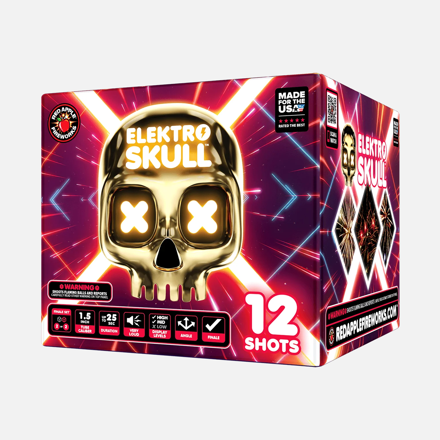 Electro Skull™ 24 Shot XL® Aerial Finale Set® - Image 5