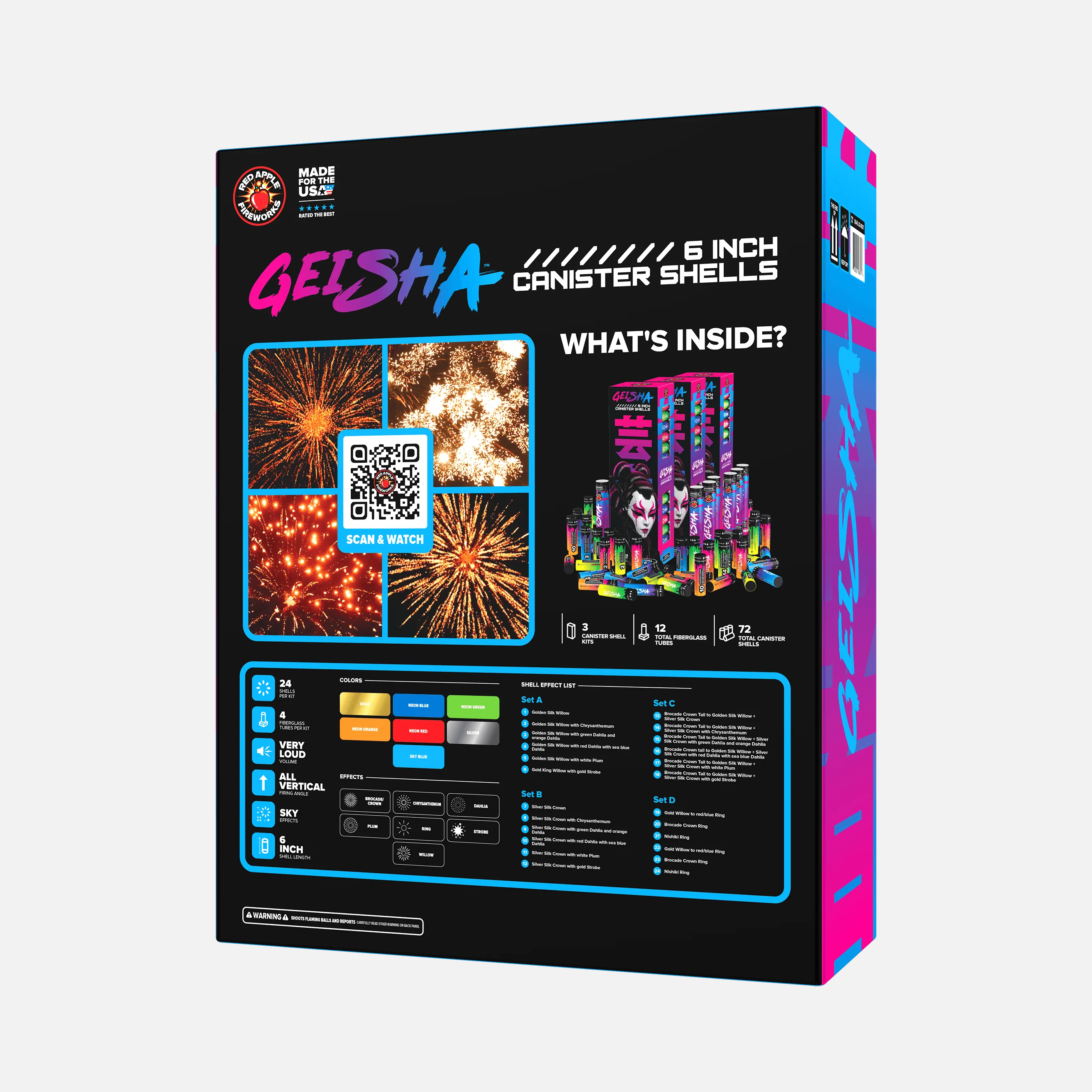 Geisha® 6 Inch Canister Shells - Image 3