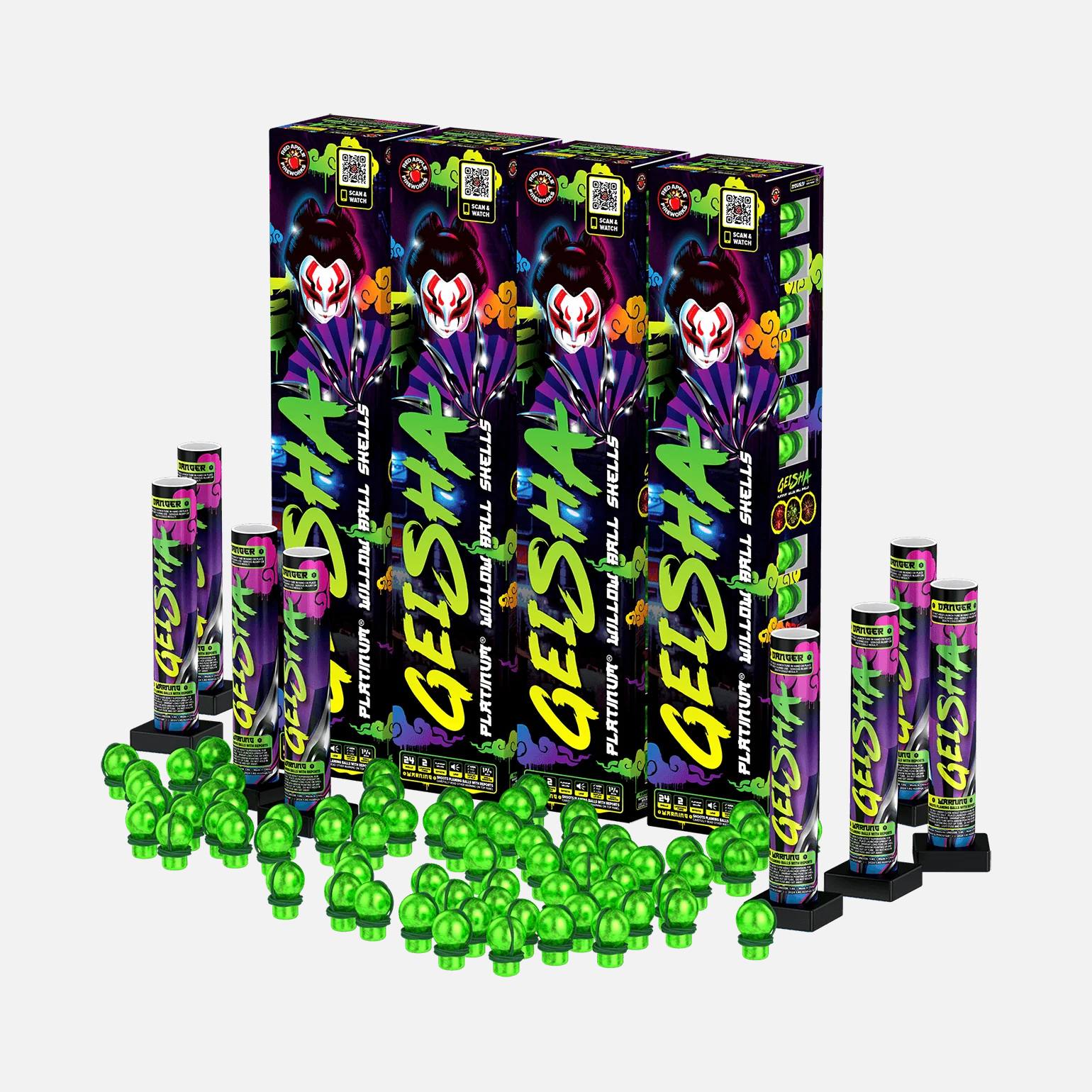 Geisha® Platinum® 24 Shot Willow Ball Shells - Image 4