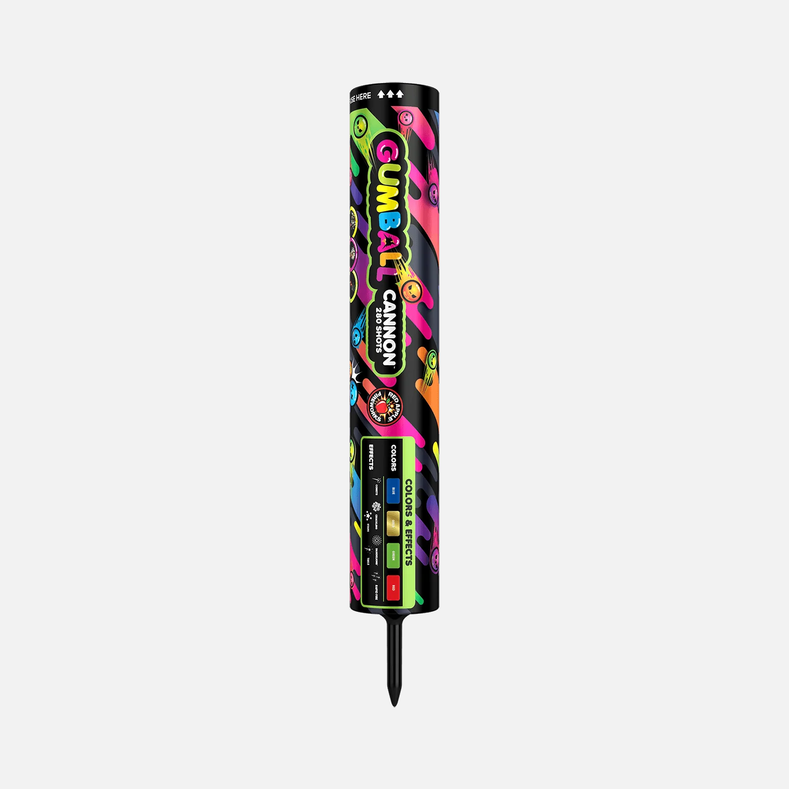 Gumball® Cannon™ 280 Shots Roman Candle Barrages - Image 6