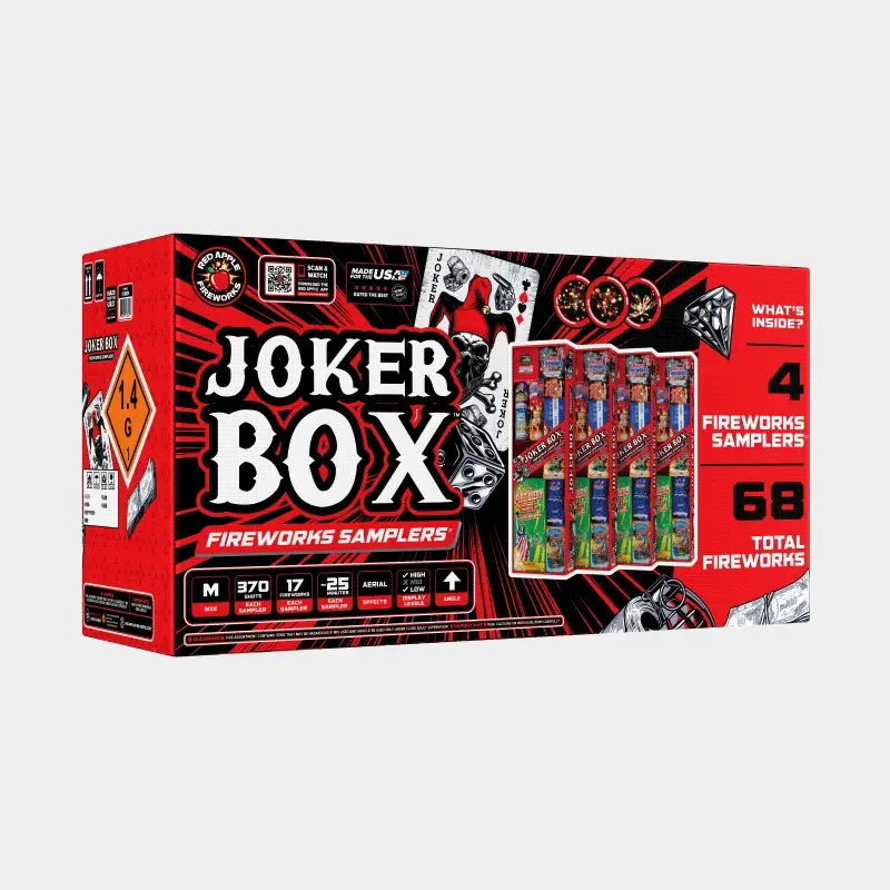 Joker™ Box 370 Shot Fireworks Samplers™ - Image 3