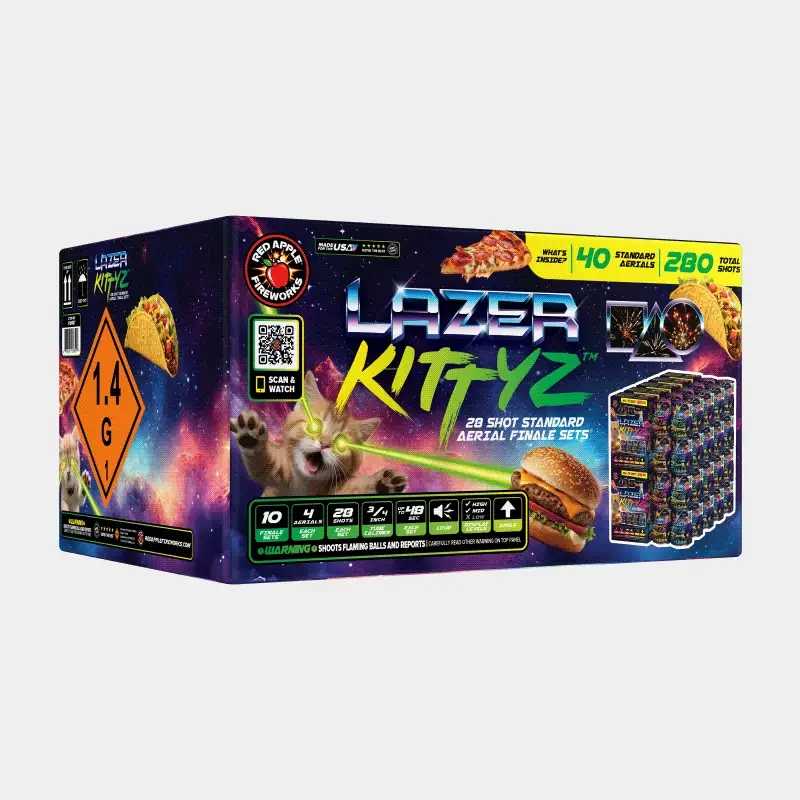 Lazer Kittyz™ 28 Shot Standard Aerial Finale Sets® - Image 3