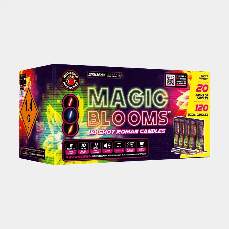 Magic Blooms™  10 Shot Roman Candles - Image 3