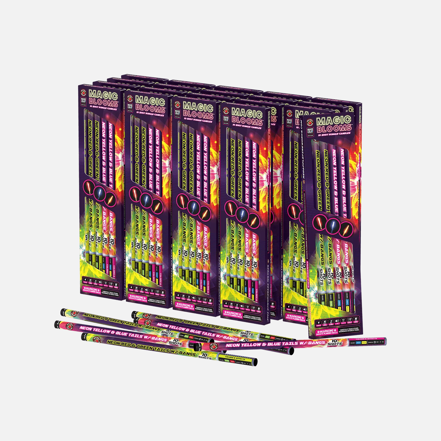 Magic Blooms™  10 Shot Roman Candles - Image 4