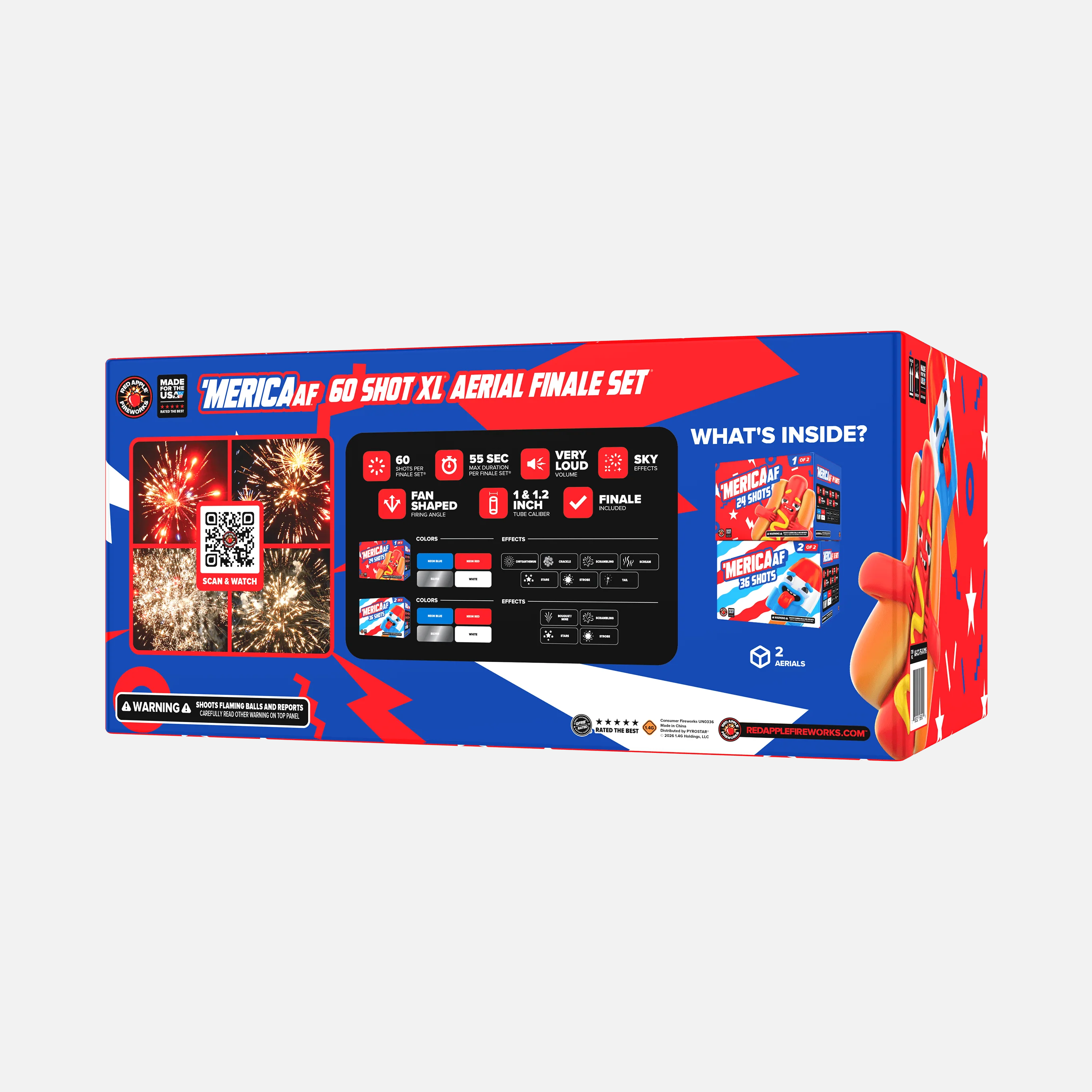 'MERICA AF™ 60 Shot XL® Aerial Finale Set® - Image 3