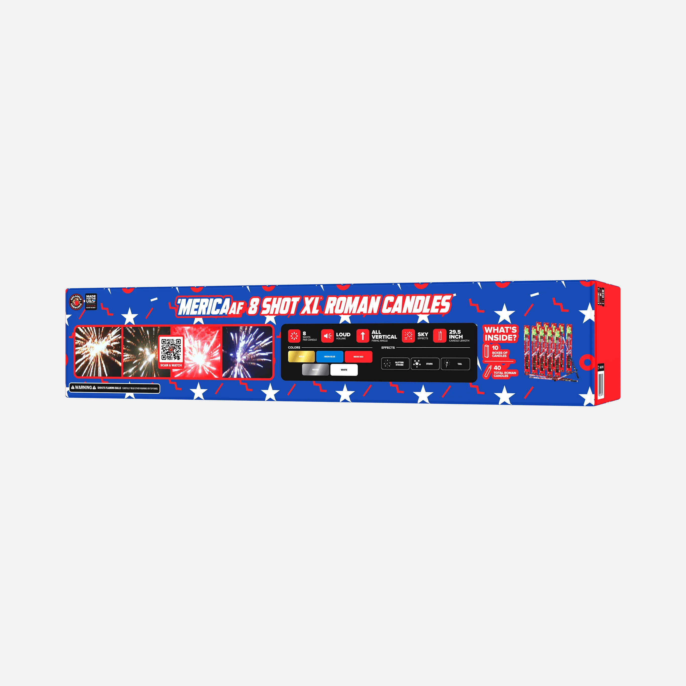'MERICA AF™ 8 SHOT XL® ROMAN CANDLES - Image 3