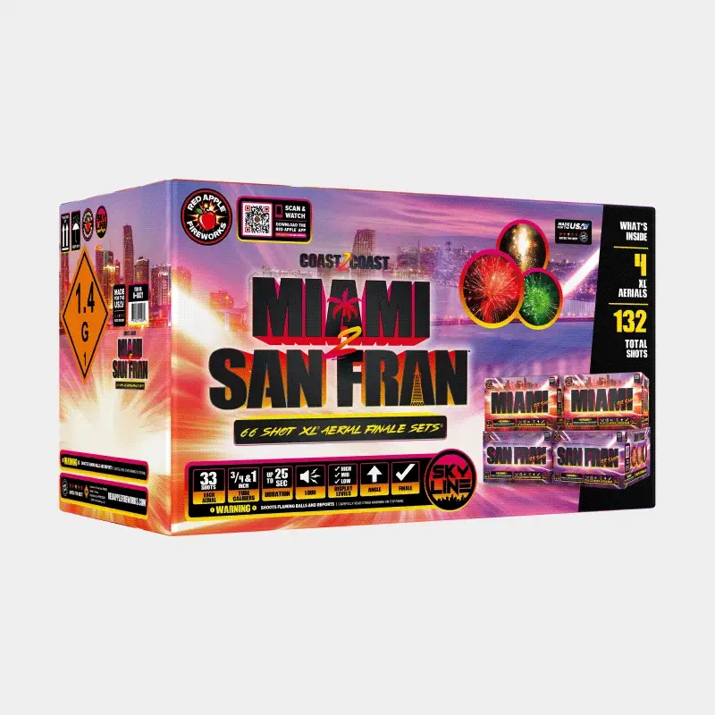 Miami 2 San Fran™ 66 Shots XL® Aerial Finale Set® - Image 3
