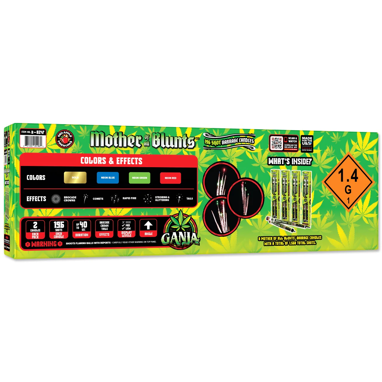 Mother Of All BluntsĀ® 196 Shots Barrage Candles - Image 3