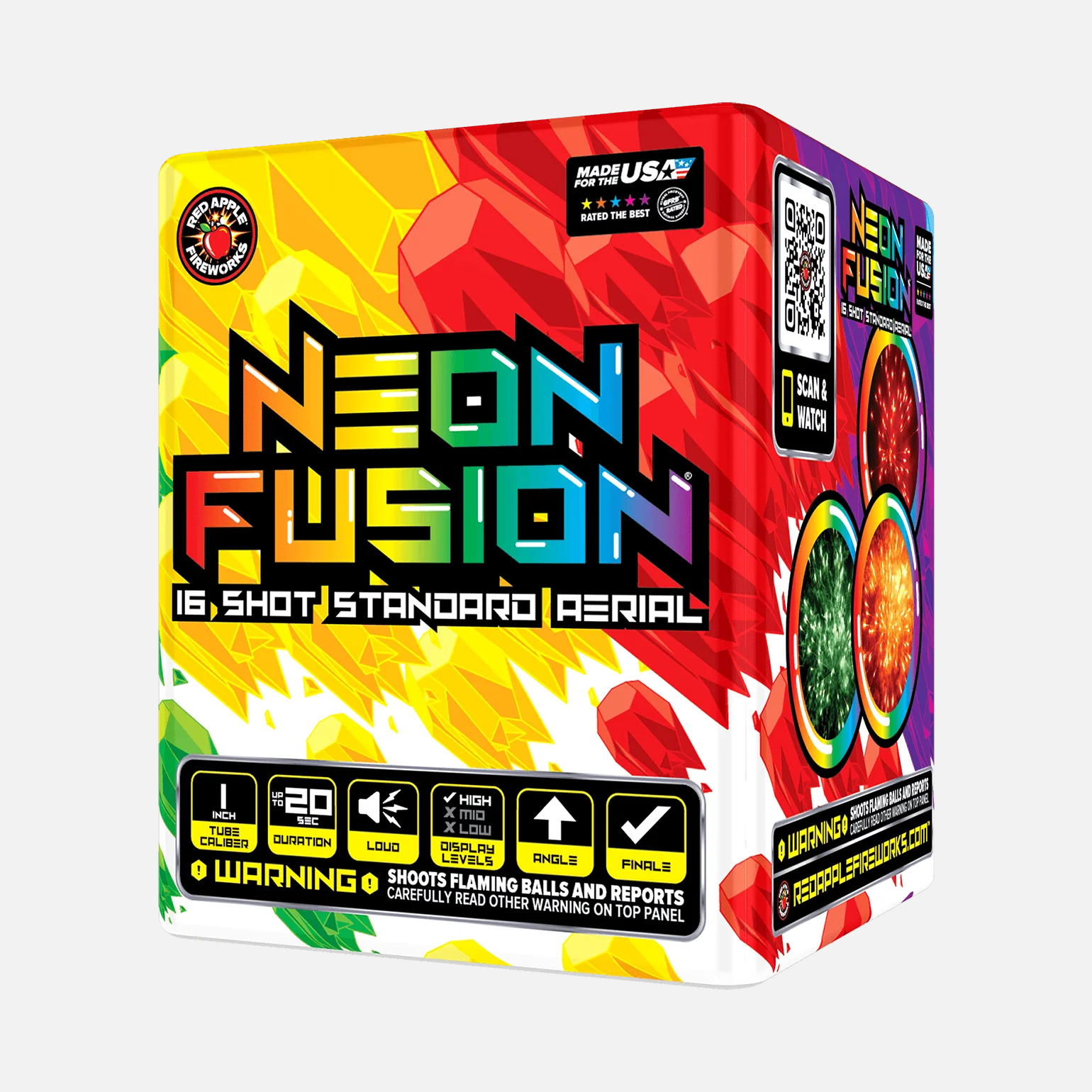 Neon Fusion® 16 Shot Standard Aerials - Image 5