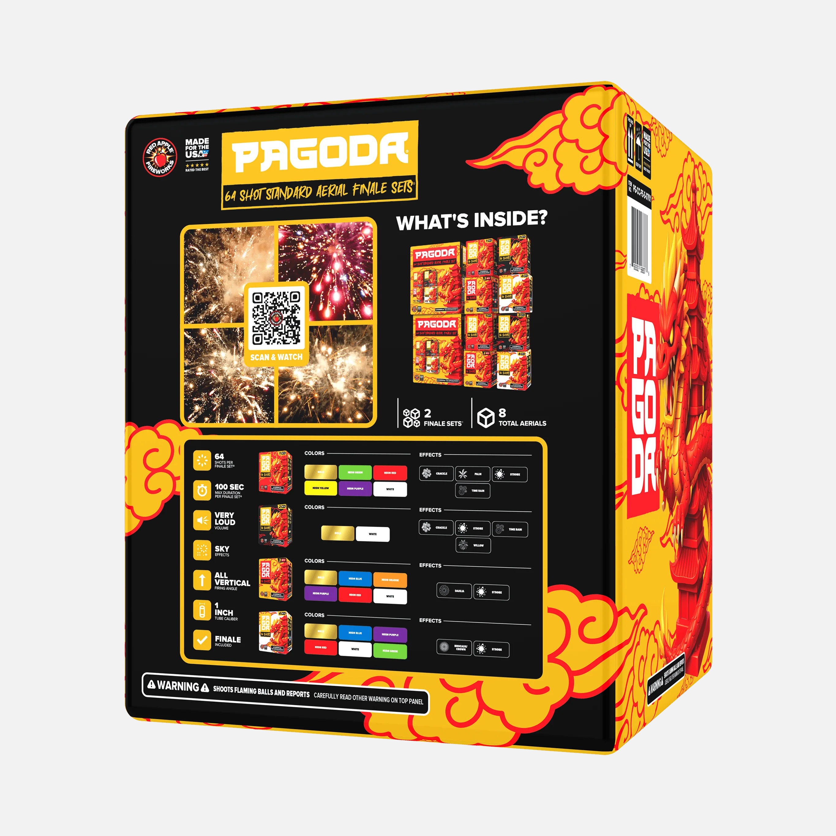PAGODA® 64 Shot Standard Aerial Finale Sets® - Image 3