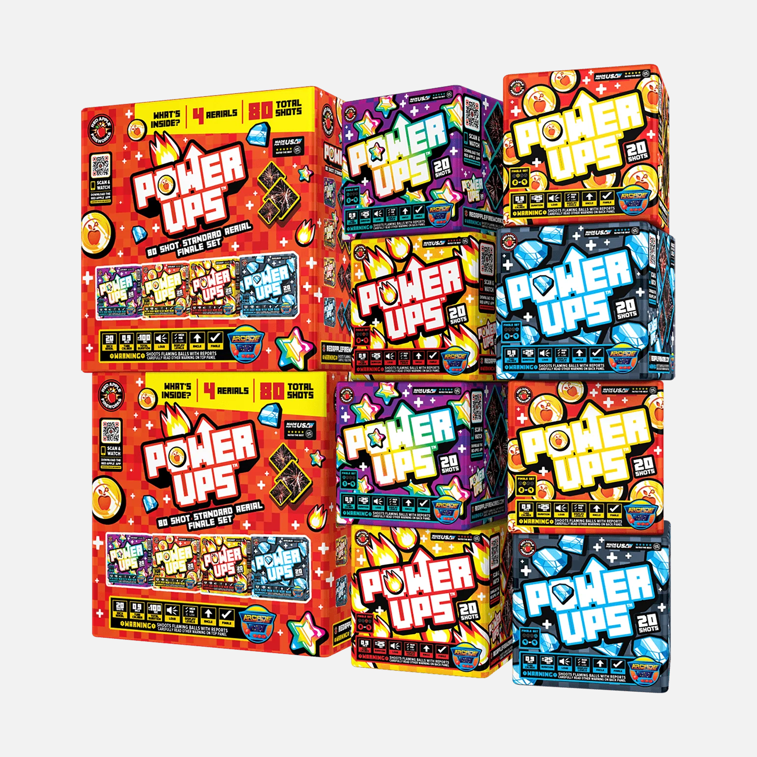 Power-Ups⢠80 Shot Standard Aerial Finale Set® - Image 4