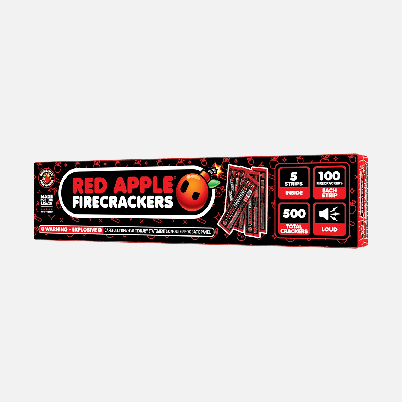 Red Apple® Bombs 100 Strip Flash Crackers - Image 5