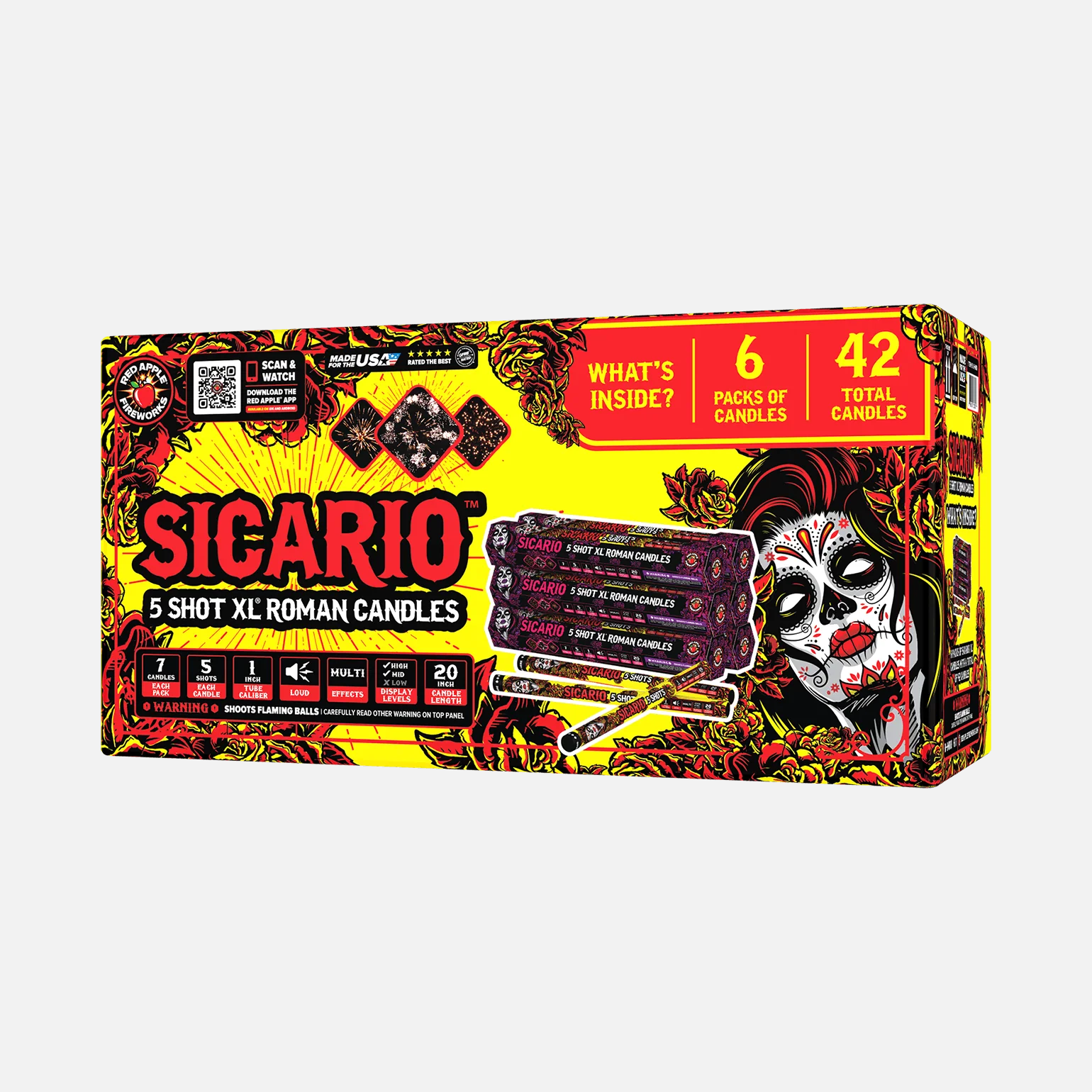 Sicario⢠5 Shot XL® Roman Candles