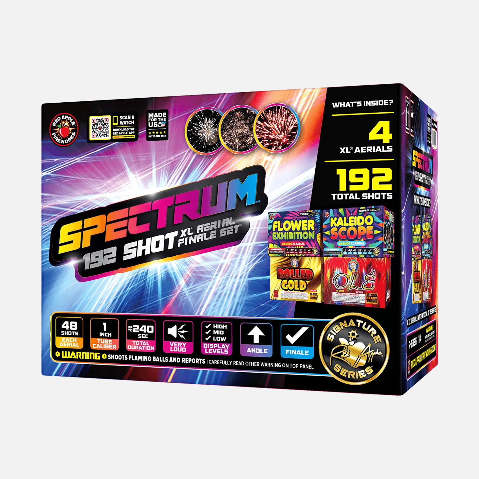 Spectrum⢠192 Shots XL® Aerial Finale Set® by Brothers