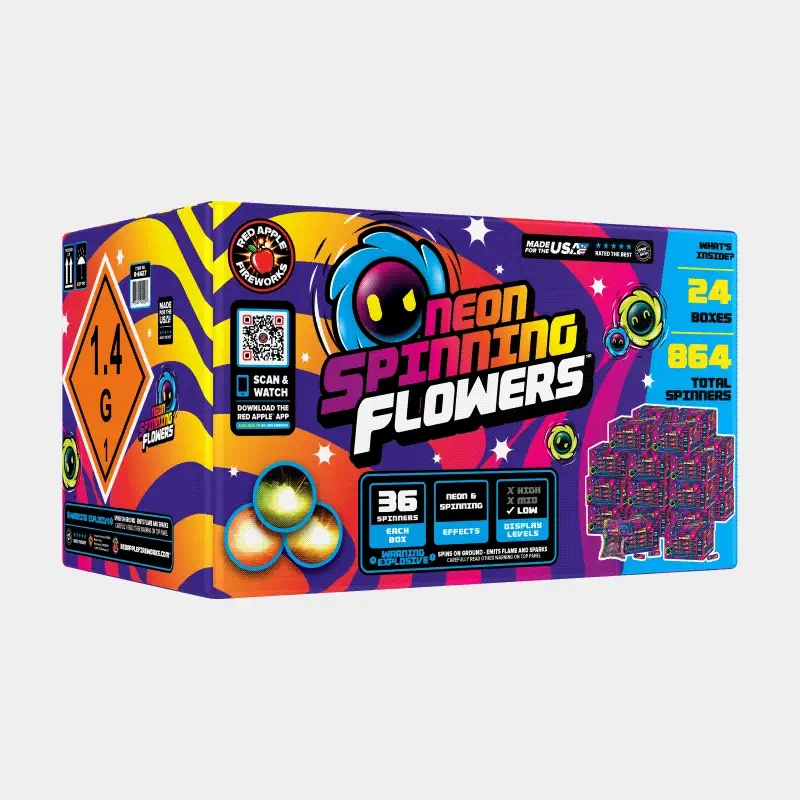 Neon Spinning Flowers™ - Image 3