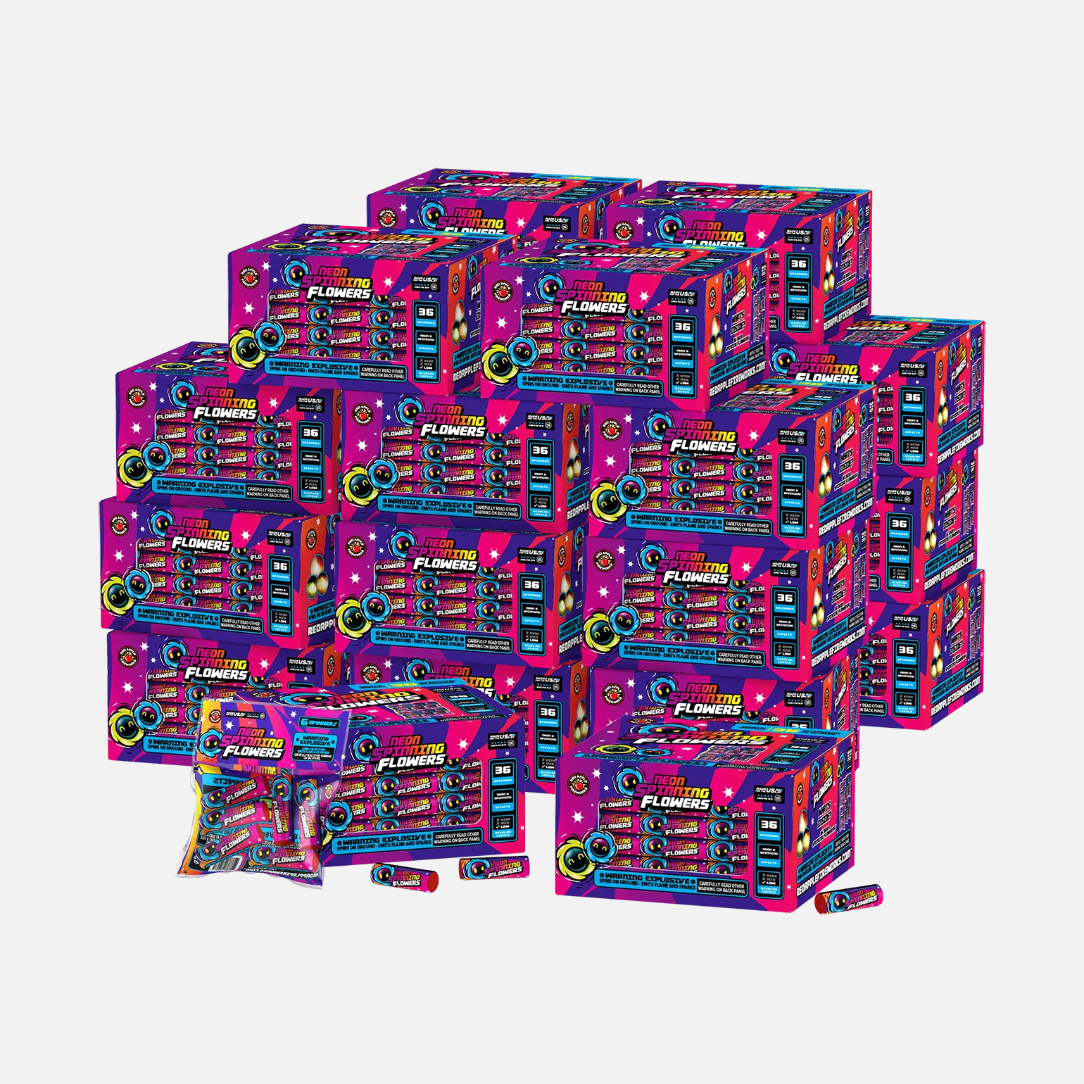 Neon Spinning Flowers™ - Image 4
