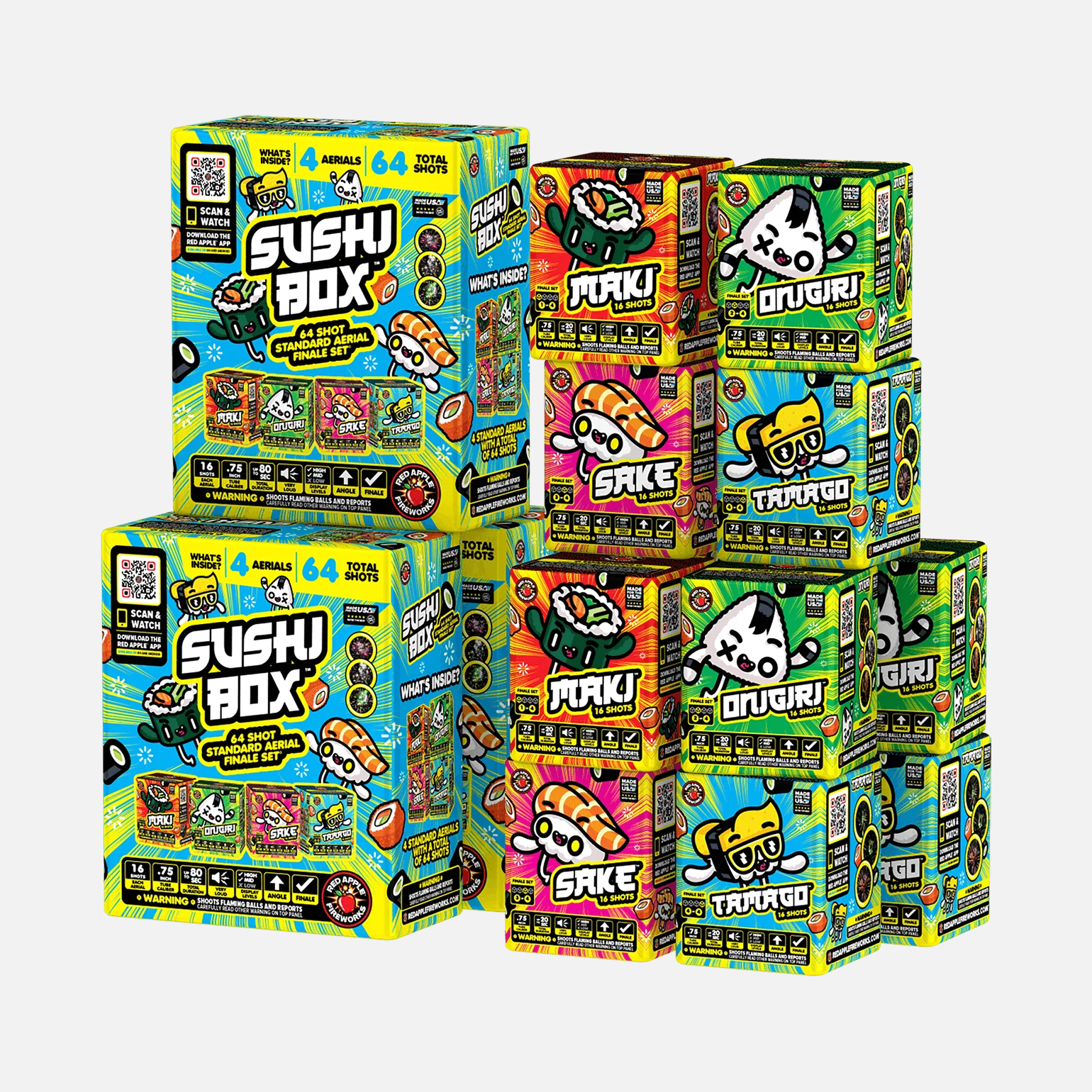 Sushi™ 64-Shots Standard Aerial Finale Set® - Image 4