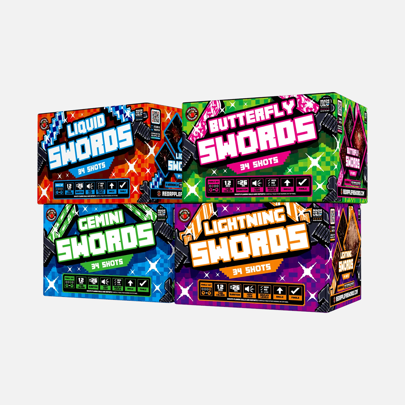 Swords™ 136-Shots XL® Aerial Finale Set® - Image 4