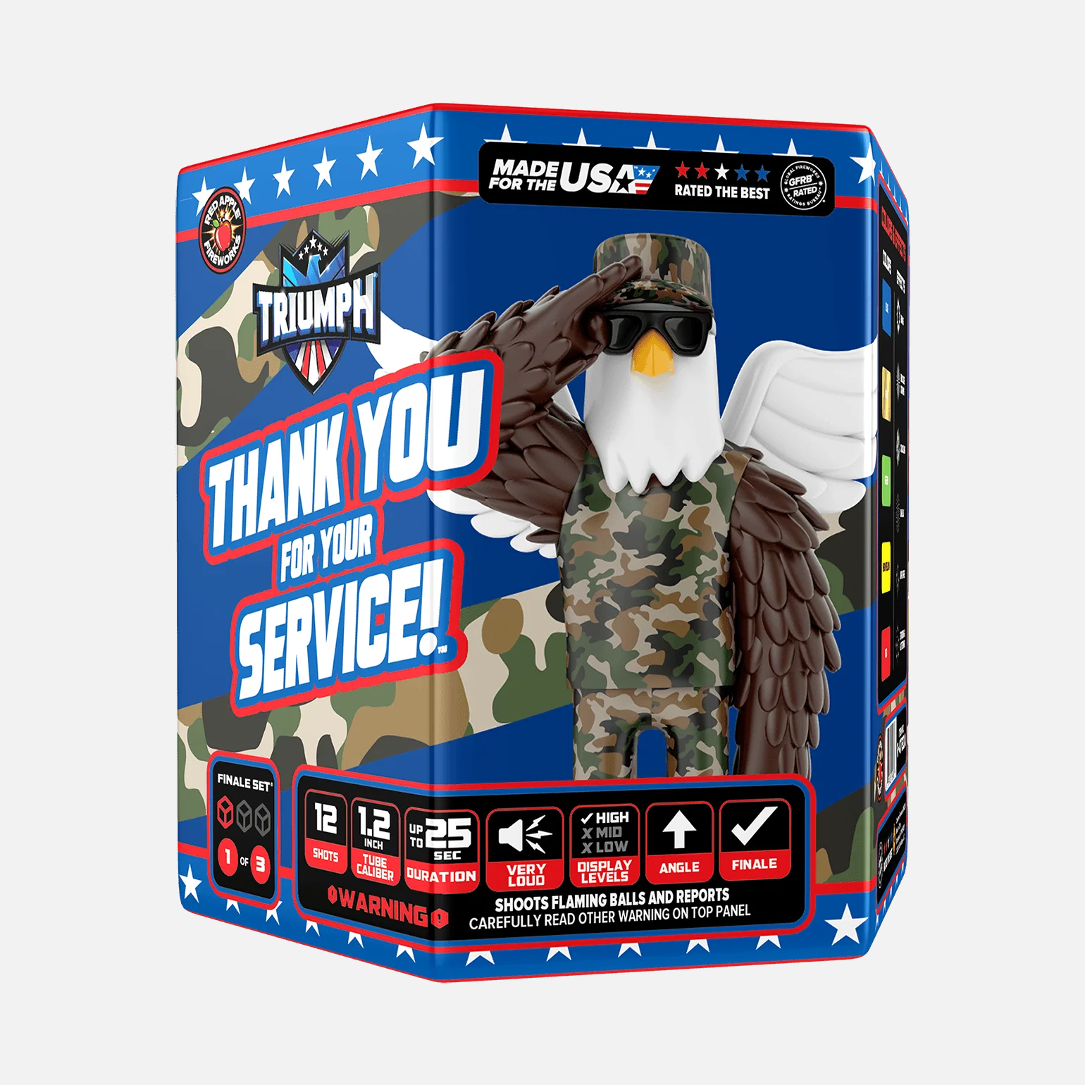 Thank You For Your Service!™ 72-Shots Large Aerial Finale Set® - Image 5