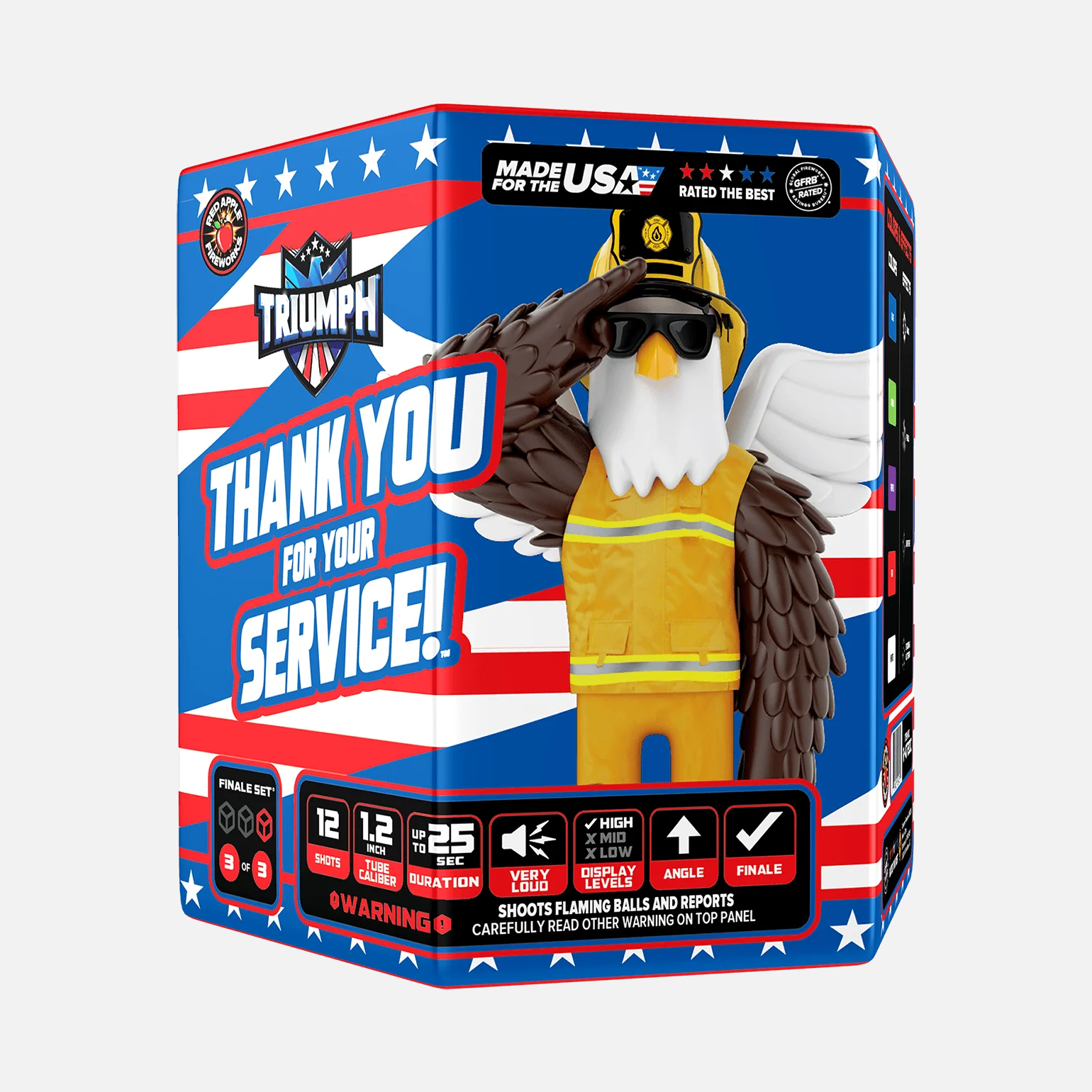 Thank You For Your Service!™ 72-Shots Large Aerial Finale Set® - Image 7
