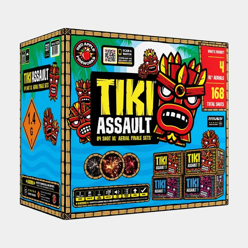 Tiki® Assault™ 84-Shots Large Aerial Finale Set® - Image 3