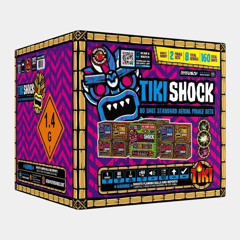 Tiki® Shock! 80 Shot Standard Aerial Finale Set® - Image 3