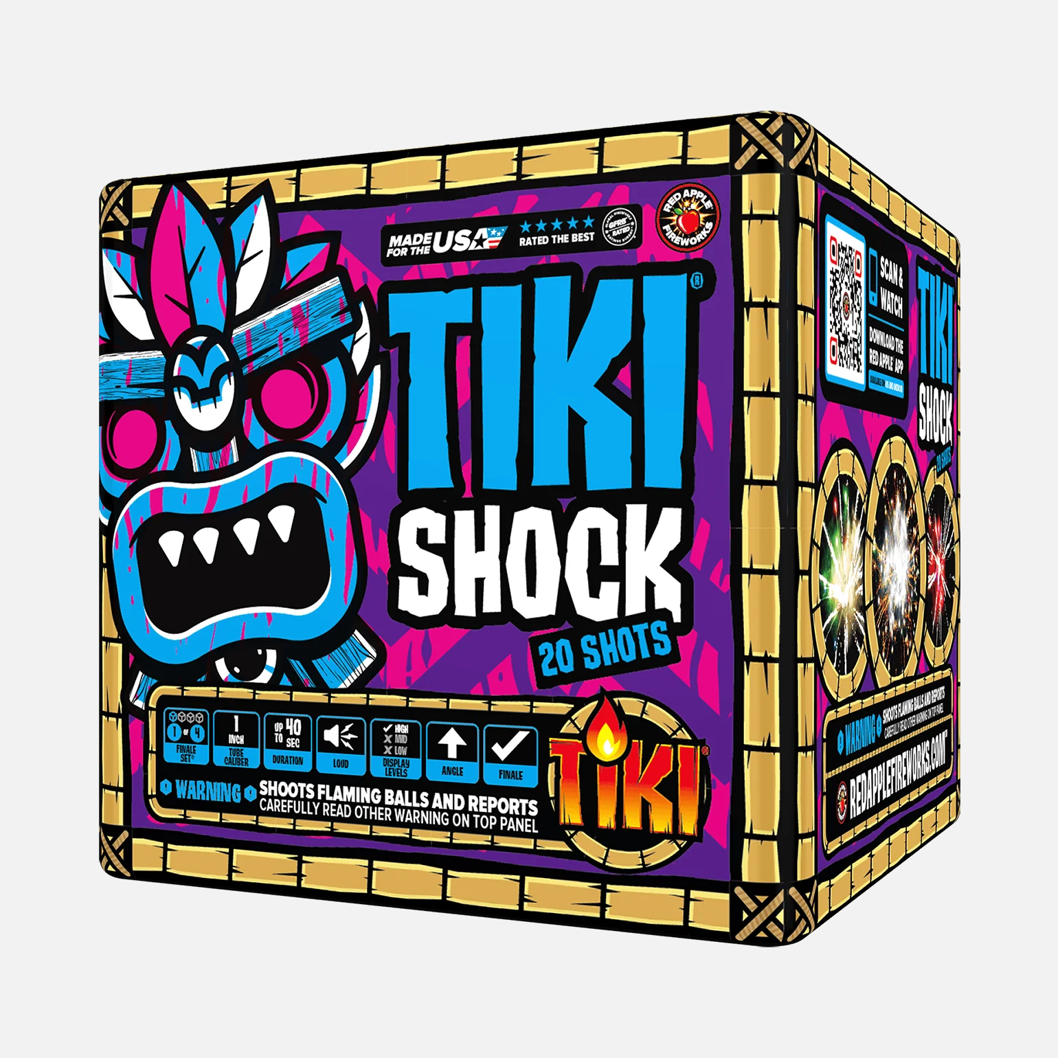 Tiki® Shock! 80 Shot Standard Aerial Finale Set® - Image 6