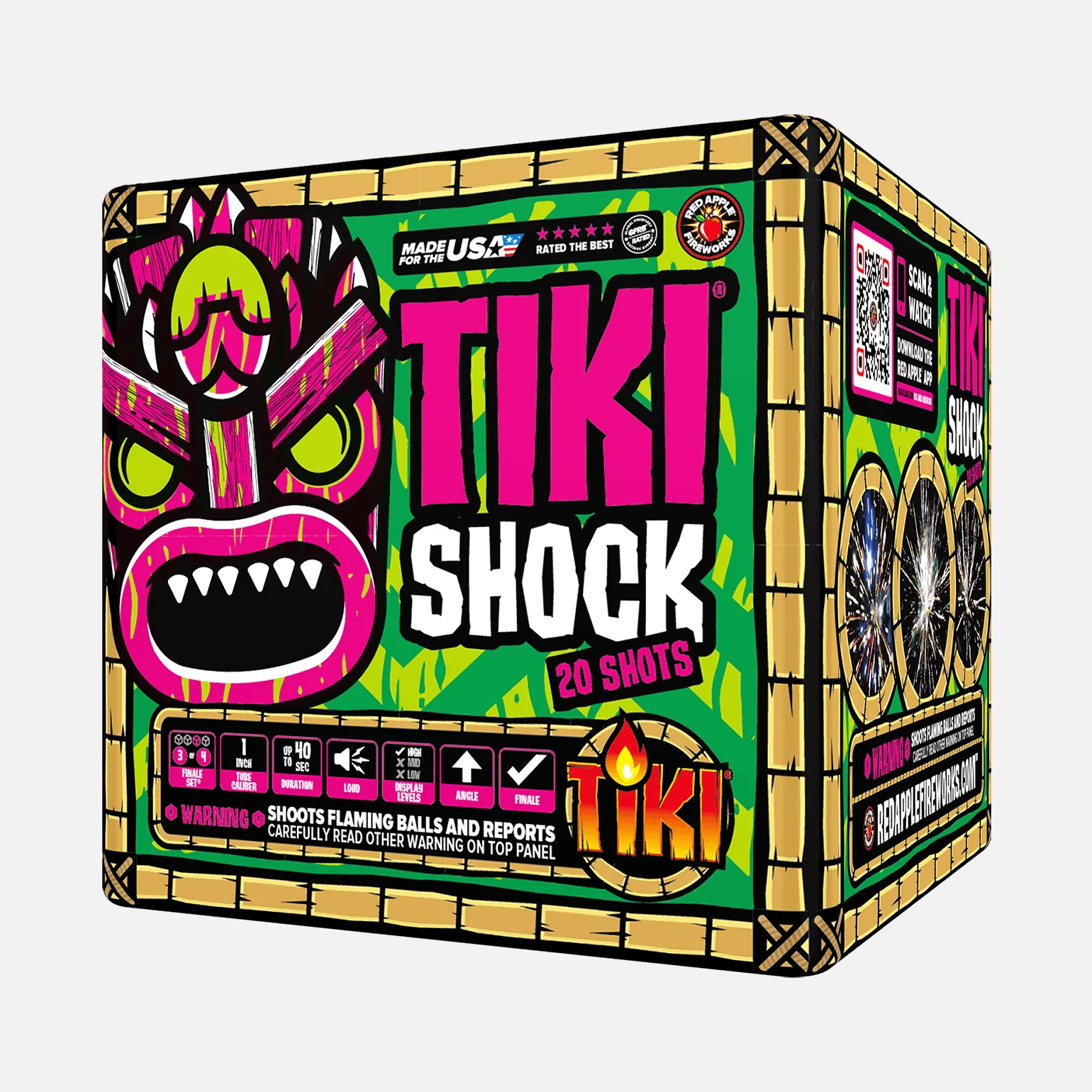 Tiki® Shock! 80 Shot Standard Aerial Finale Set® - Image 8