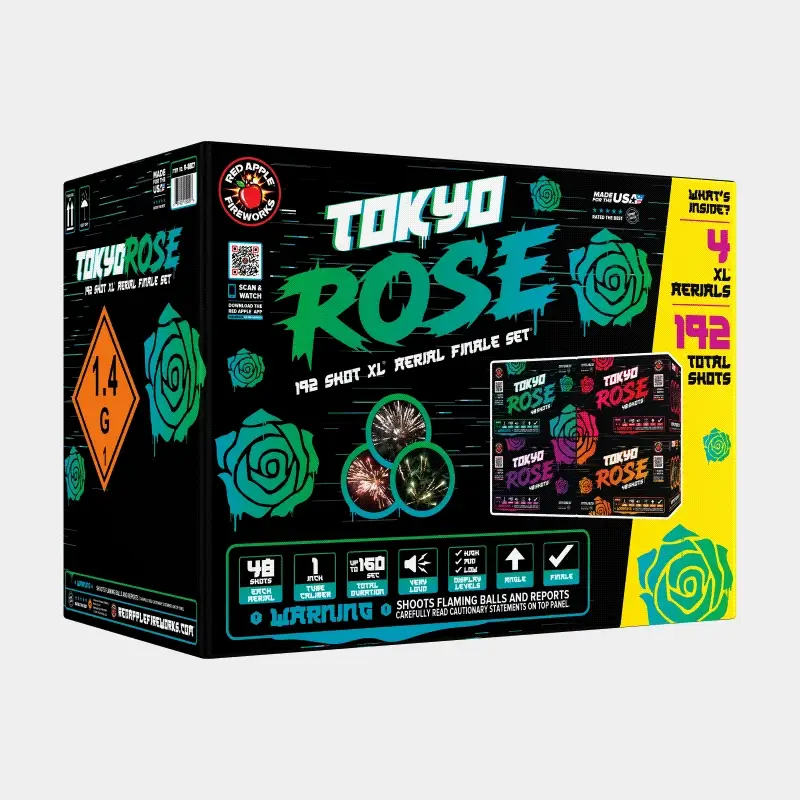 Tokyo Rose™ 192 Shots XL® Aerial Finale Set® - Image 3